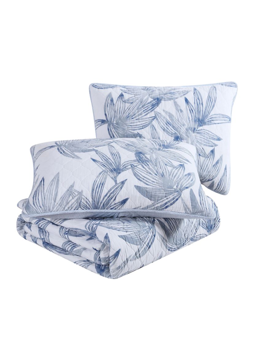 Kayo 3-Piece Floral Cotton Quilt Set