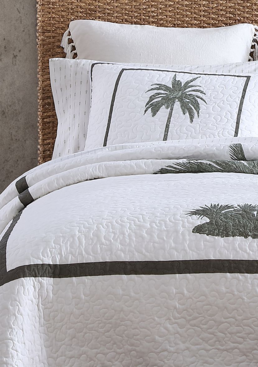 Palm Island 1-Piece Cotton Quilt