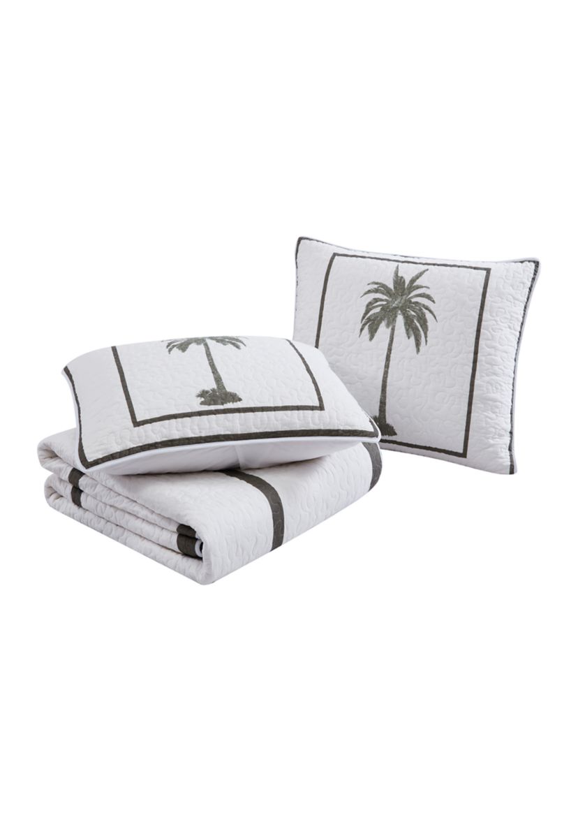 Palm Island 1-Piece Cotton Quilt