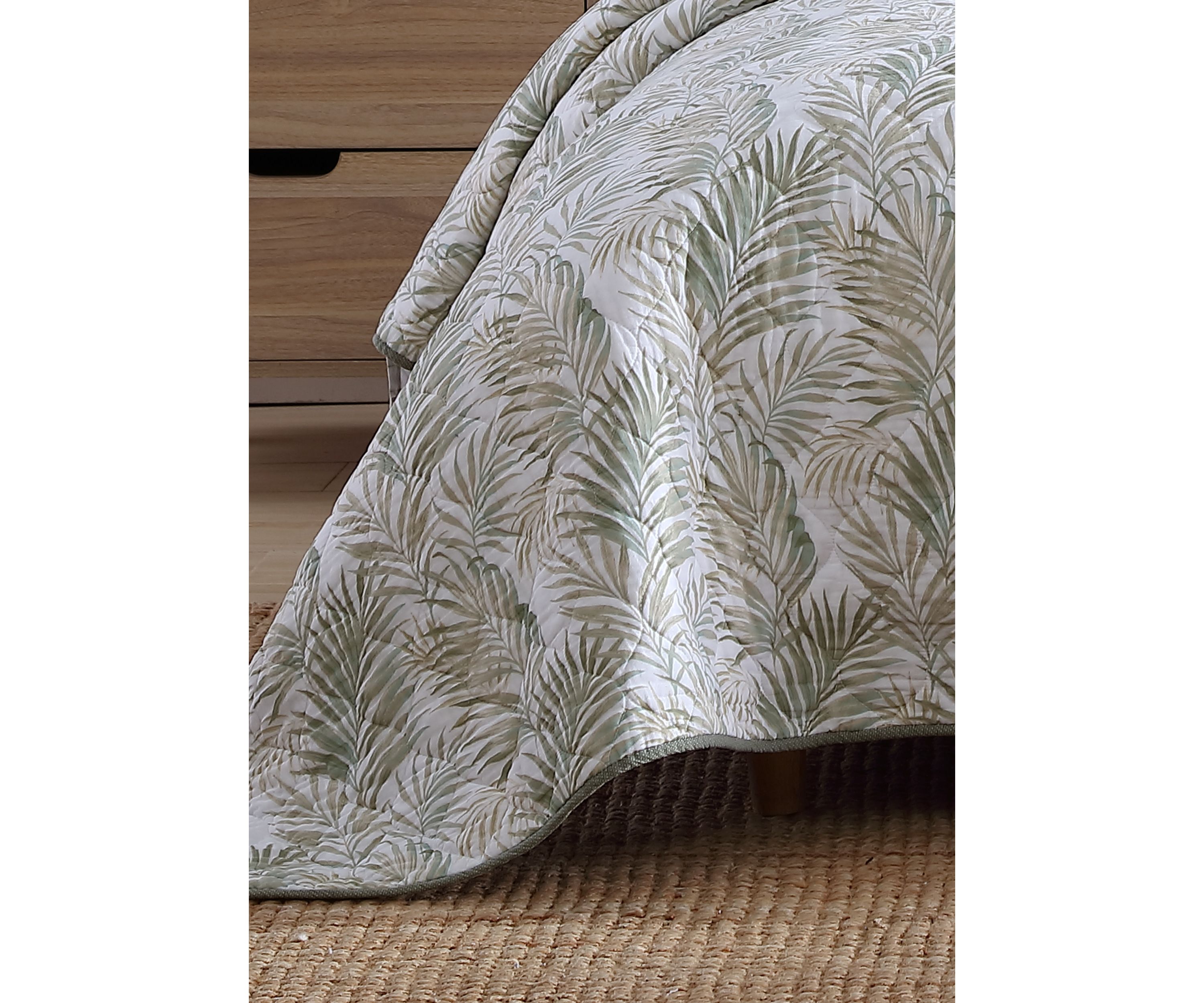 Maui Palm 3-Piece Cotton Quilt Set