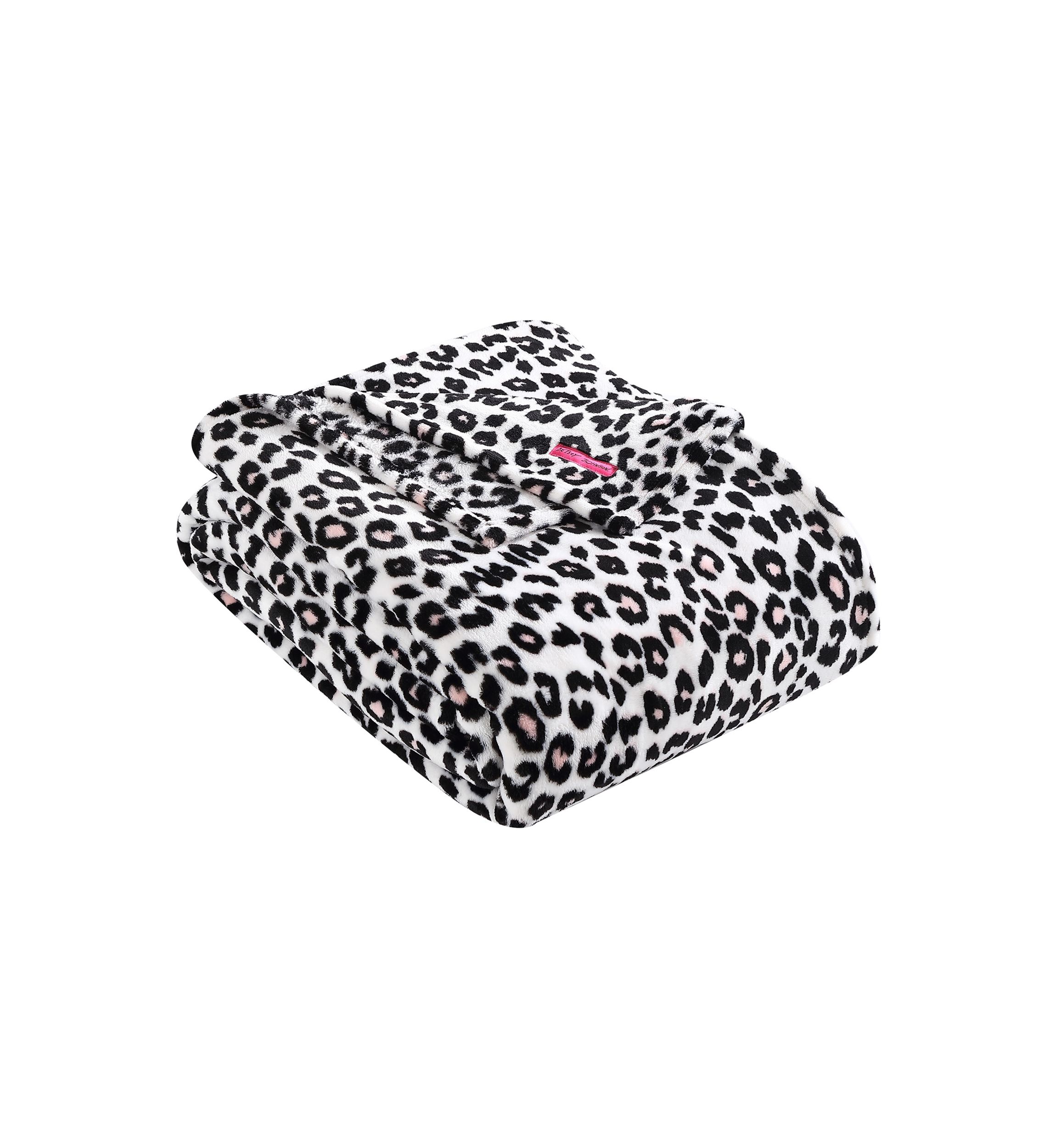 Betseys Leopard Pink Plush Blanket
