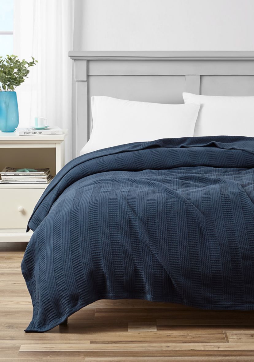 Rope Stripe Cotton Blanket
