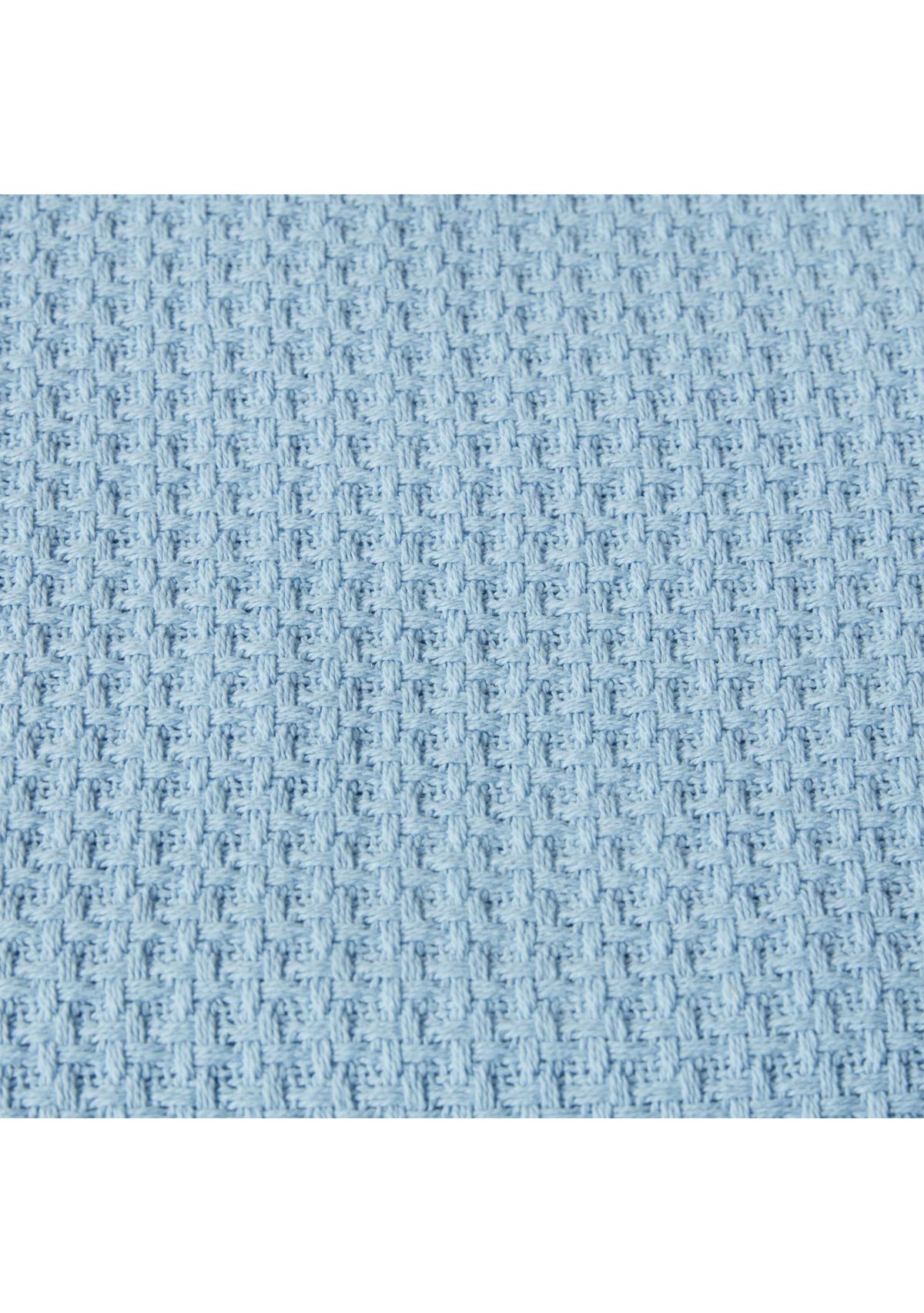 Bahama Coast Blue Cotton Blanket