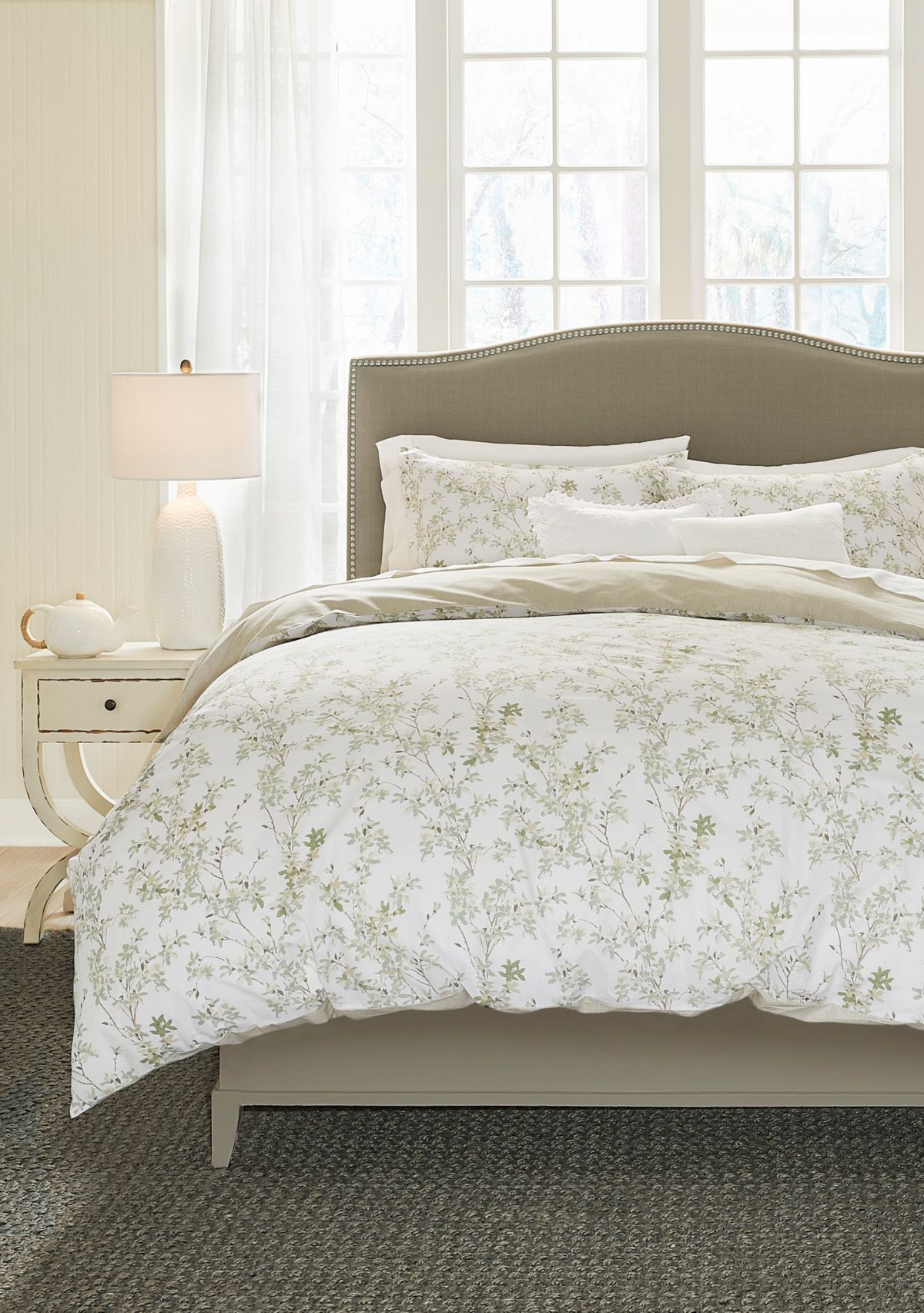 Lindy 3-Piece Botanical Cotton Duvet Set