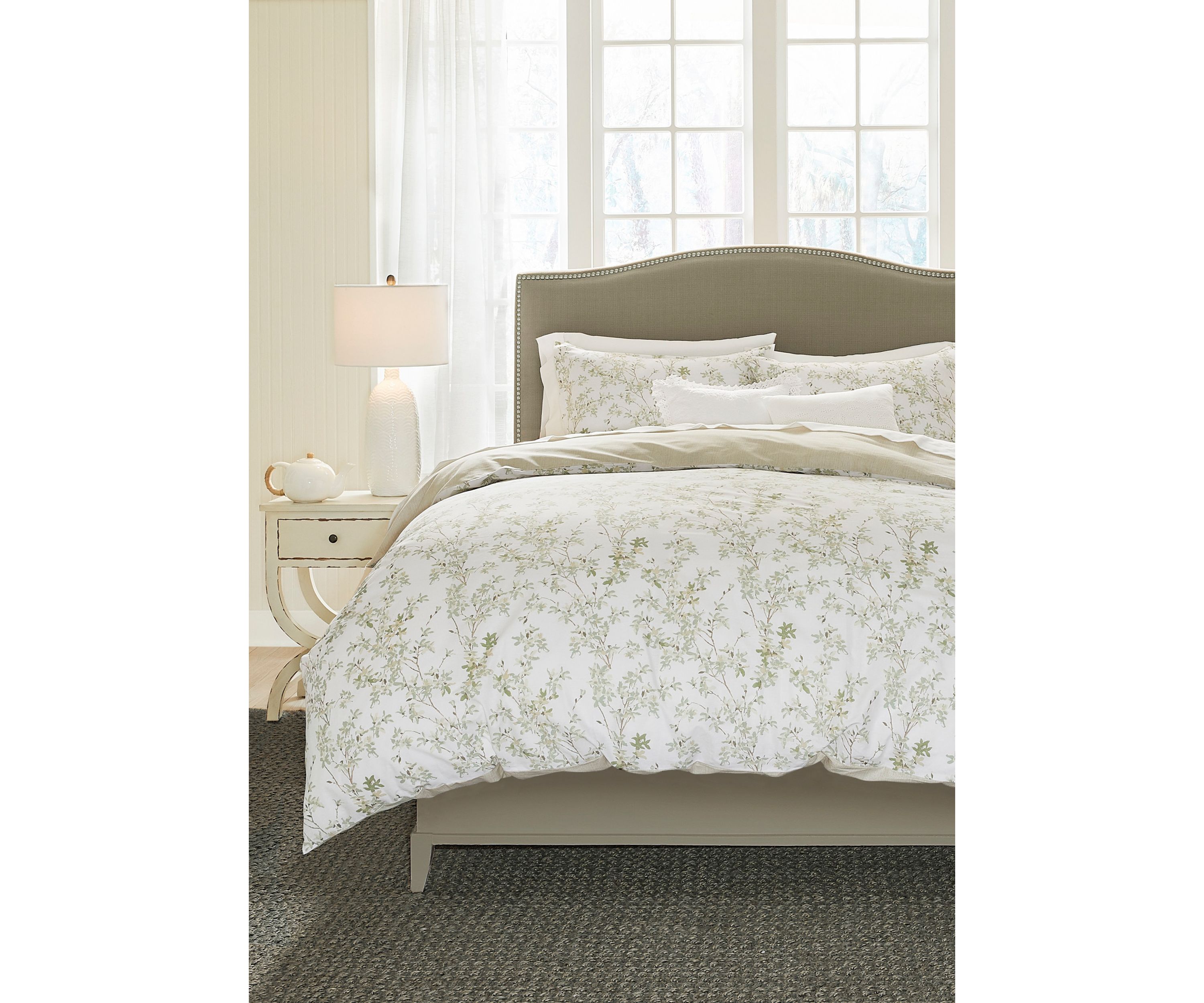 Lindy 3-Piece Botanical Cotton Duvet Set