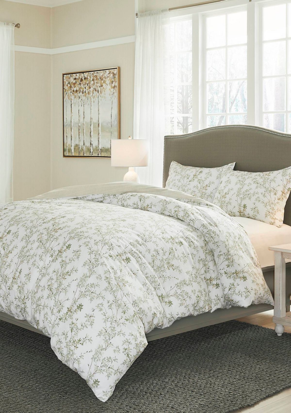 Lindy 3-Piece Botanical Cotton Duvet Set