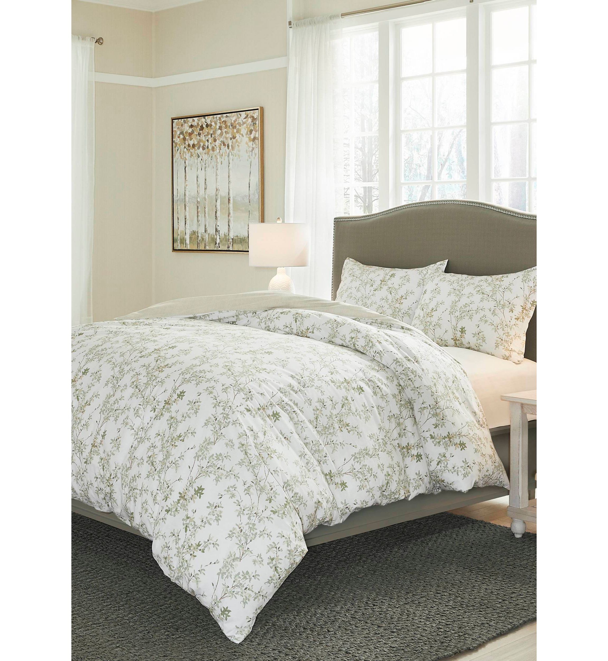 Lindy 3-Piece Botanical Cotton Duvet Set