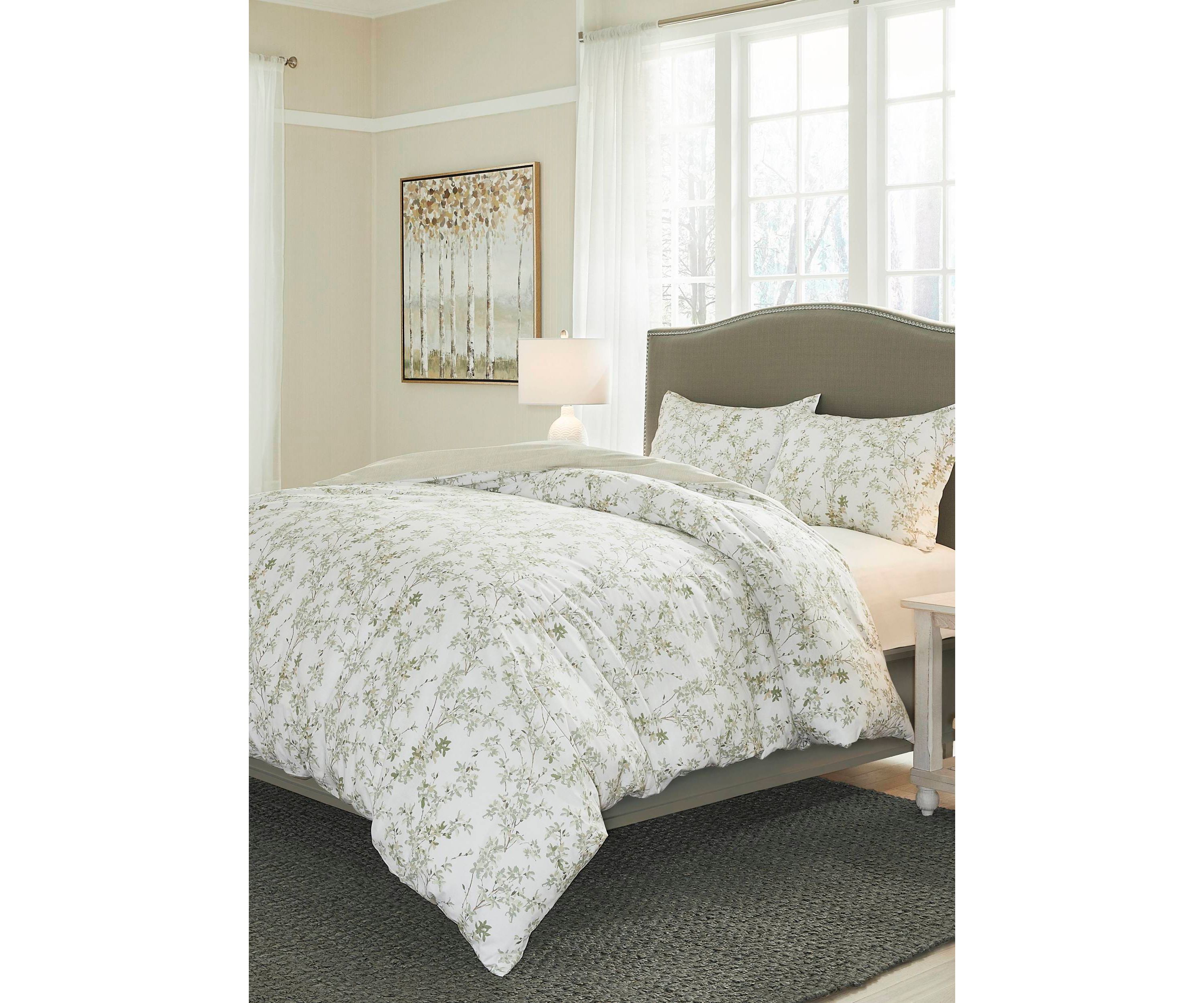 Lindy 3-Piece Botanical Cotton Duvet Set