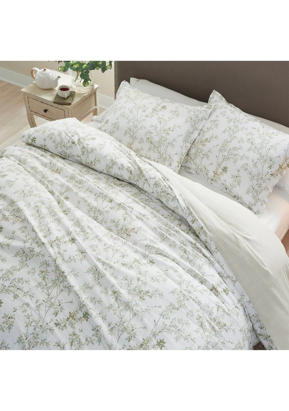 Lindy 3-Piece Botanical Cotton Duvet Set