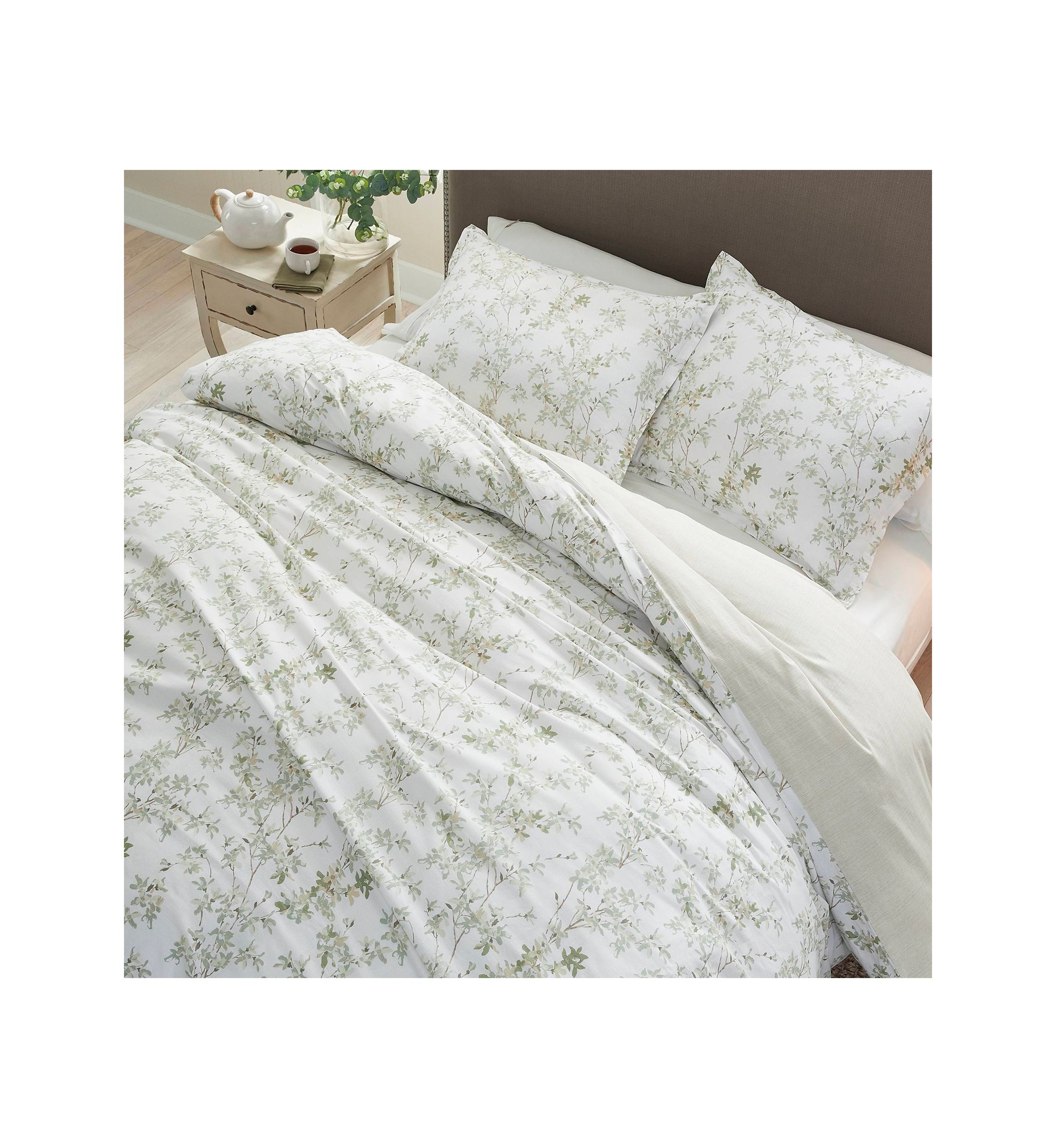 Lindy 3-Piece Botanical Cotton Duvet Set