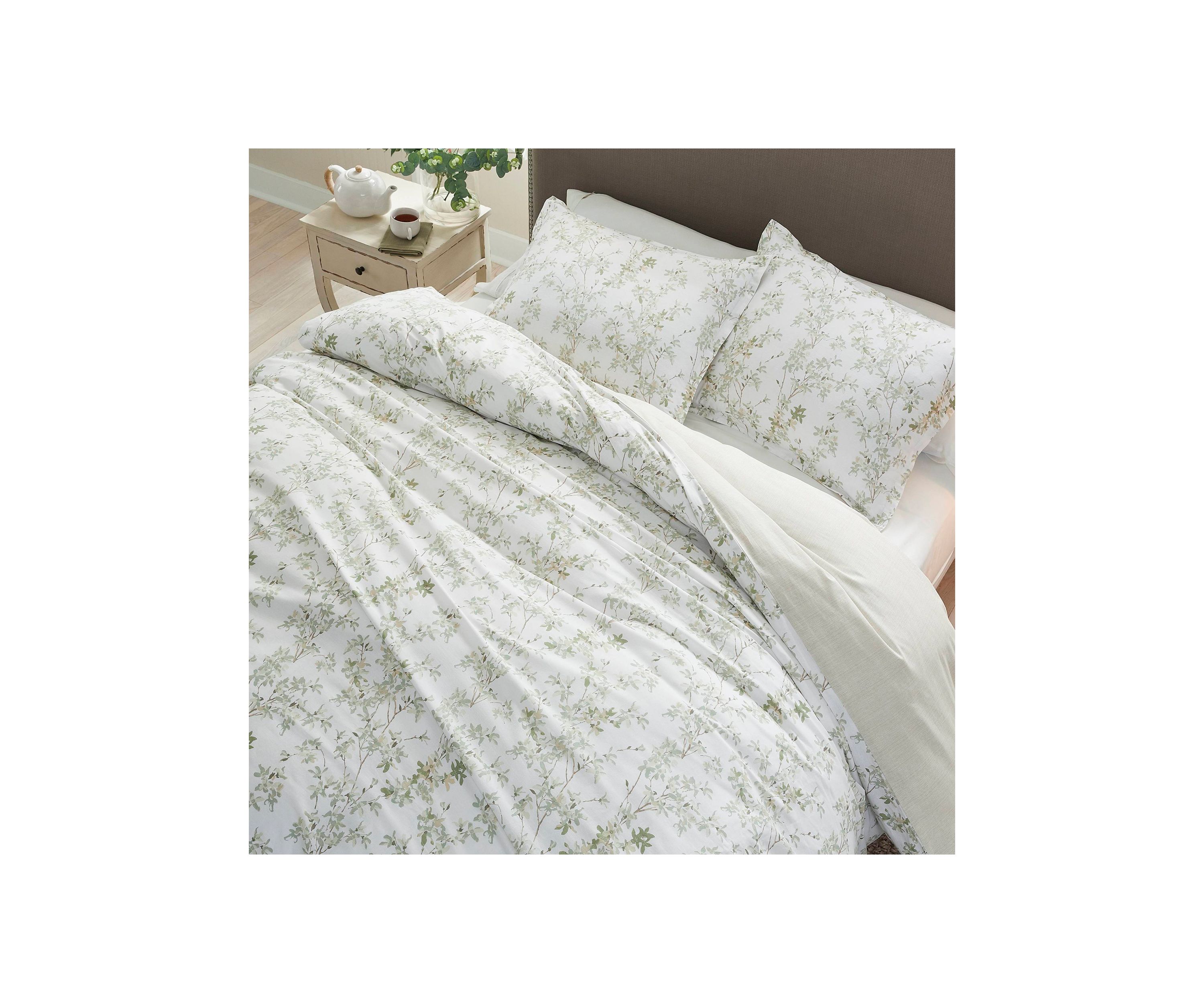 Lindy 3-Piece Botanical Cotton Duvet Set