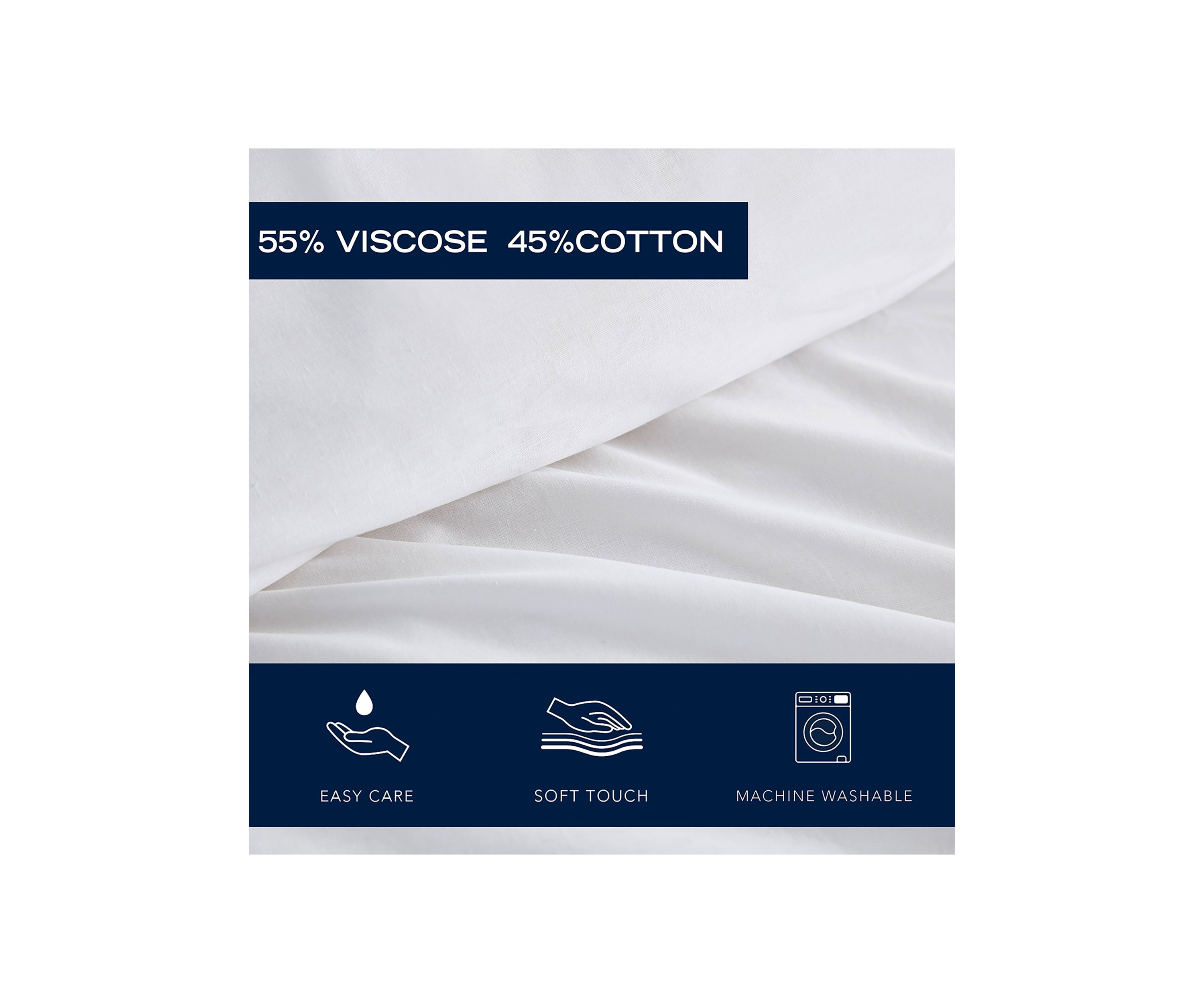 Alden 3-Piece Cotton Blend Duvet Cover Set