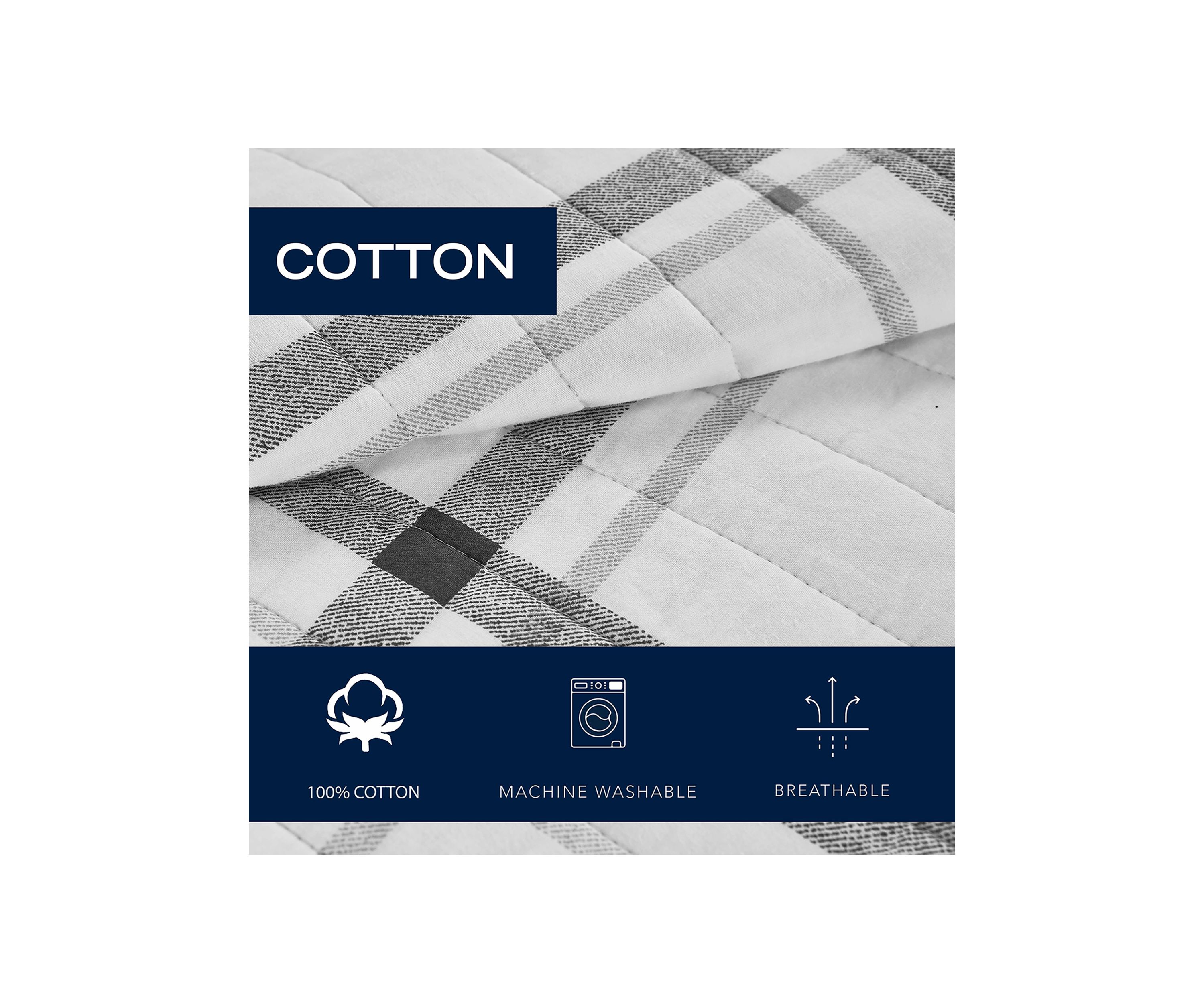 Fleetville 3-Piece Cotton Quilt Set