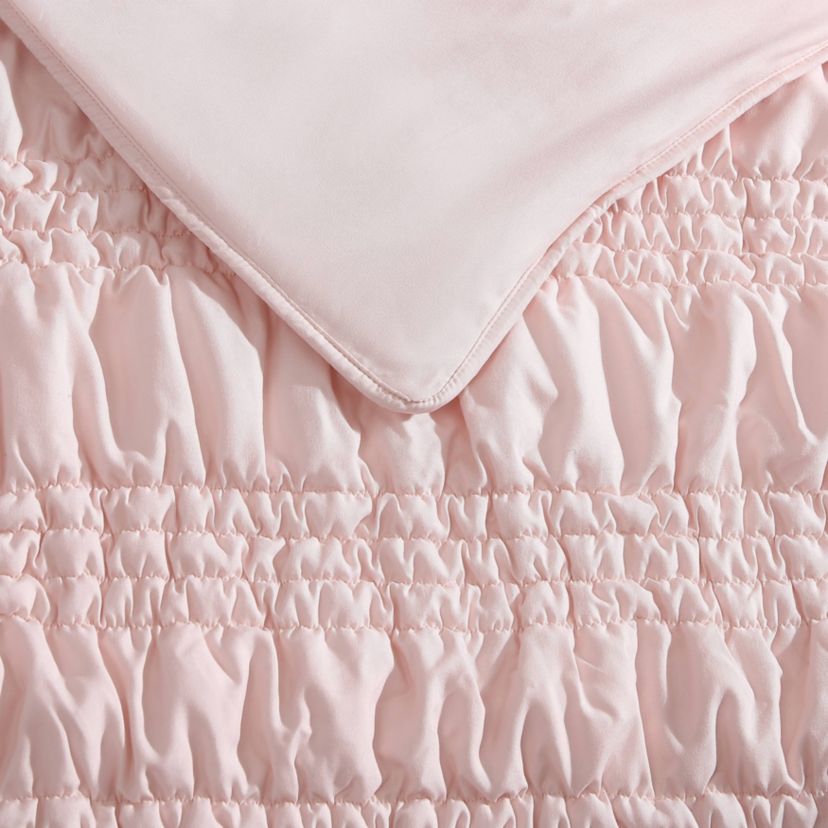 Scrunch Stripe Microfiber Quilt-Sham Set