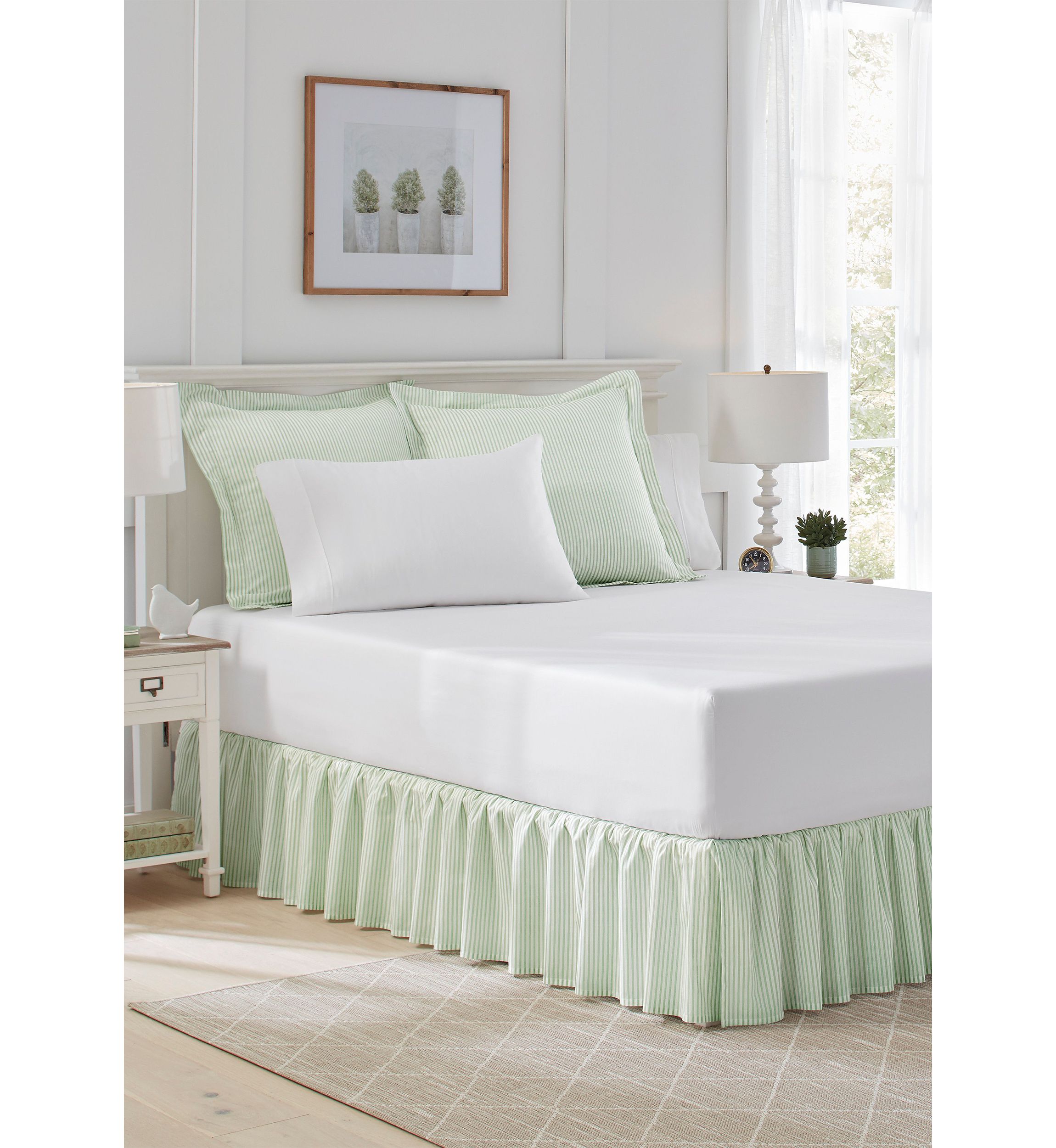 LA Classics Ruffled Cotton Bedskirt