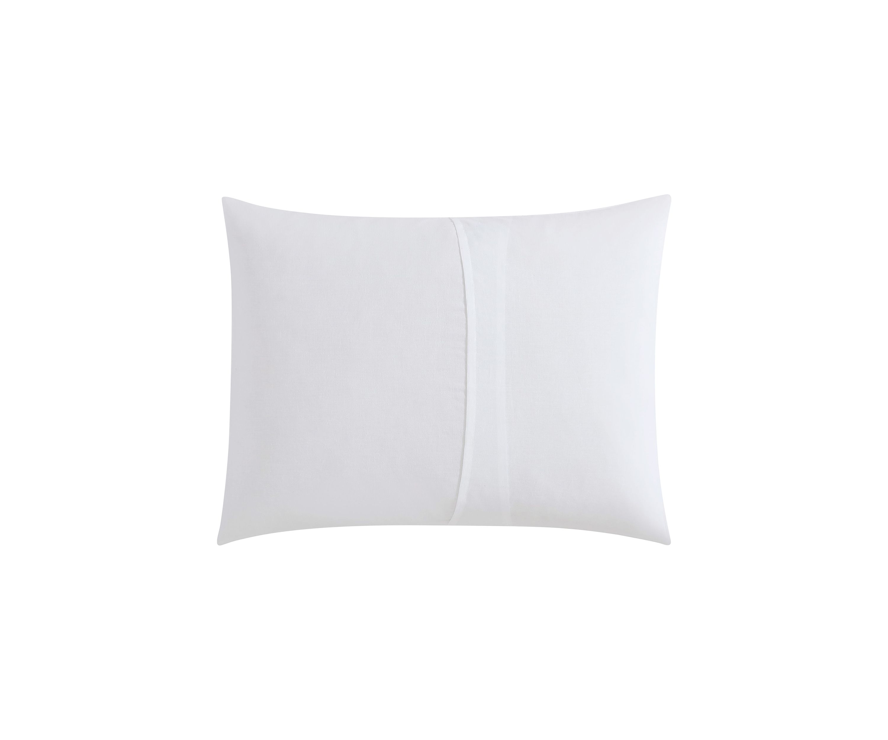 Solid Textured Pleats 3-Piece Cotton Duvet Cover Set