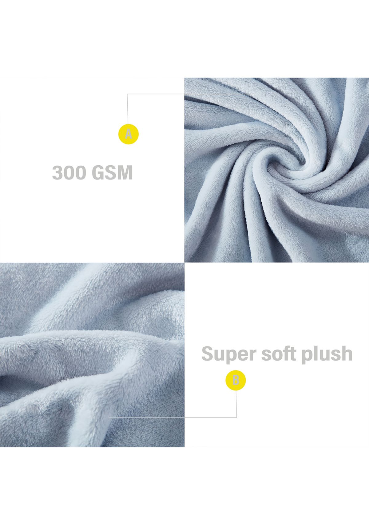 Solid Ultra Soft Plush Fleece - Blanket