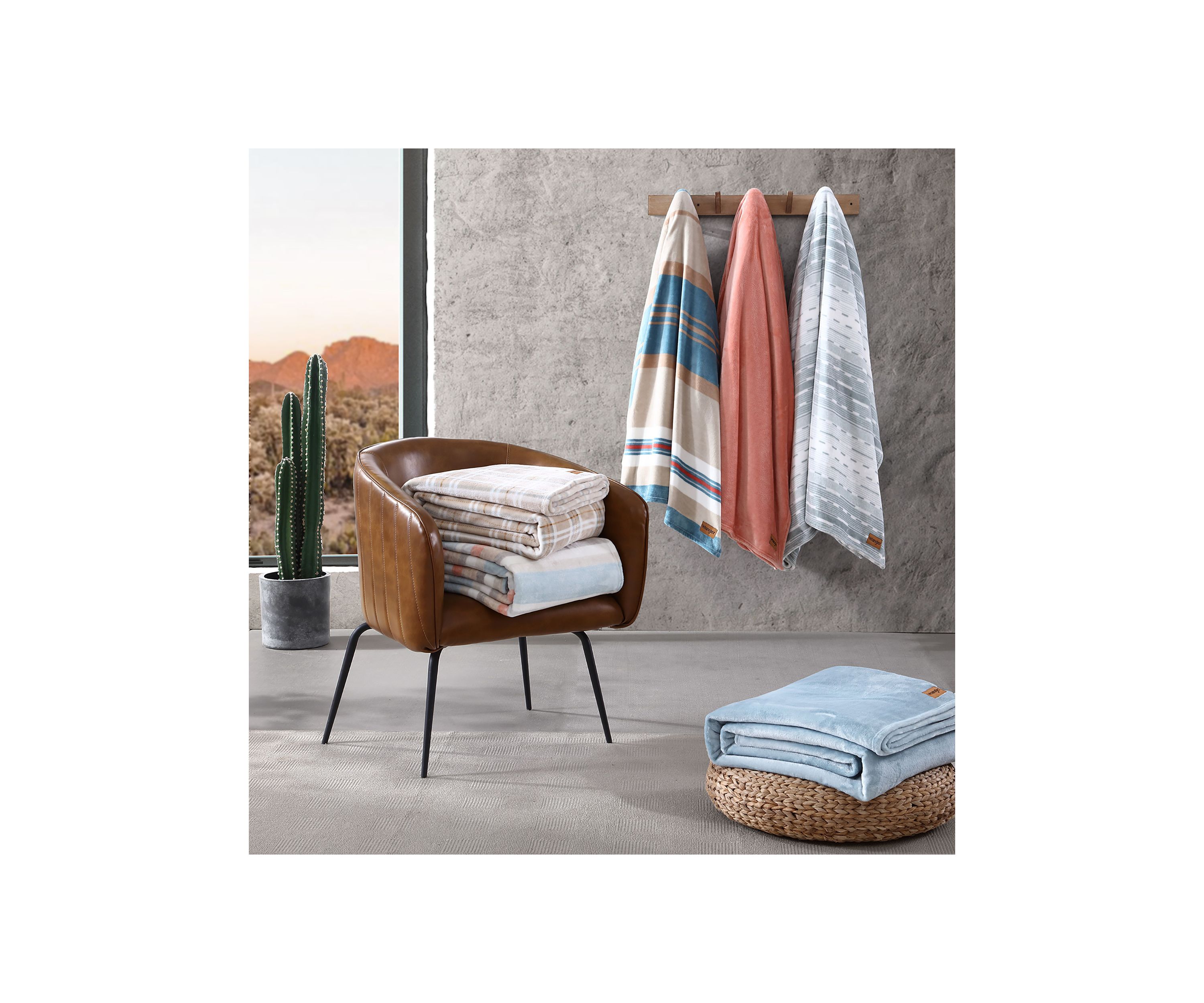 Glen Canyon Stripe Microfiber Blanket