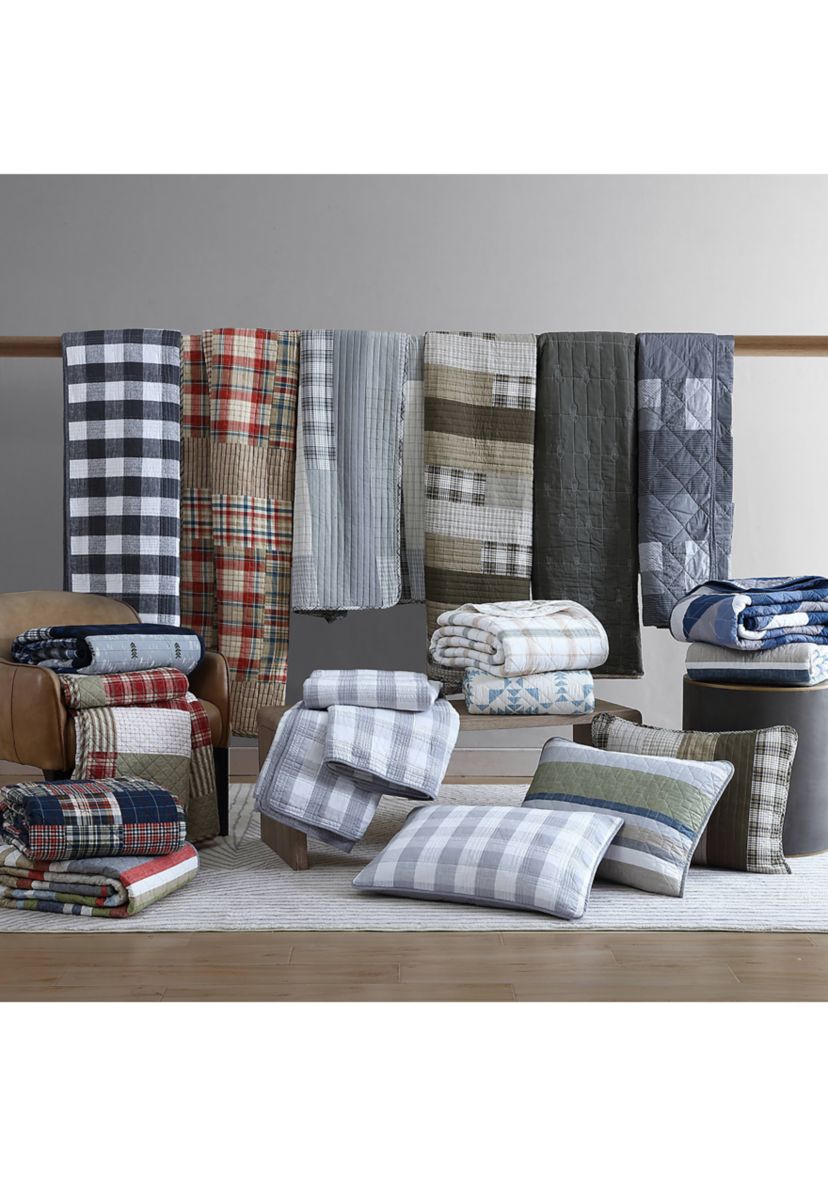 Salmon Ladder 100% Cotton- 2 Piece- Reversible Quilt Set