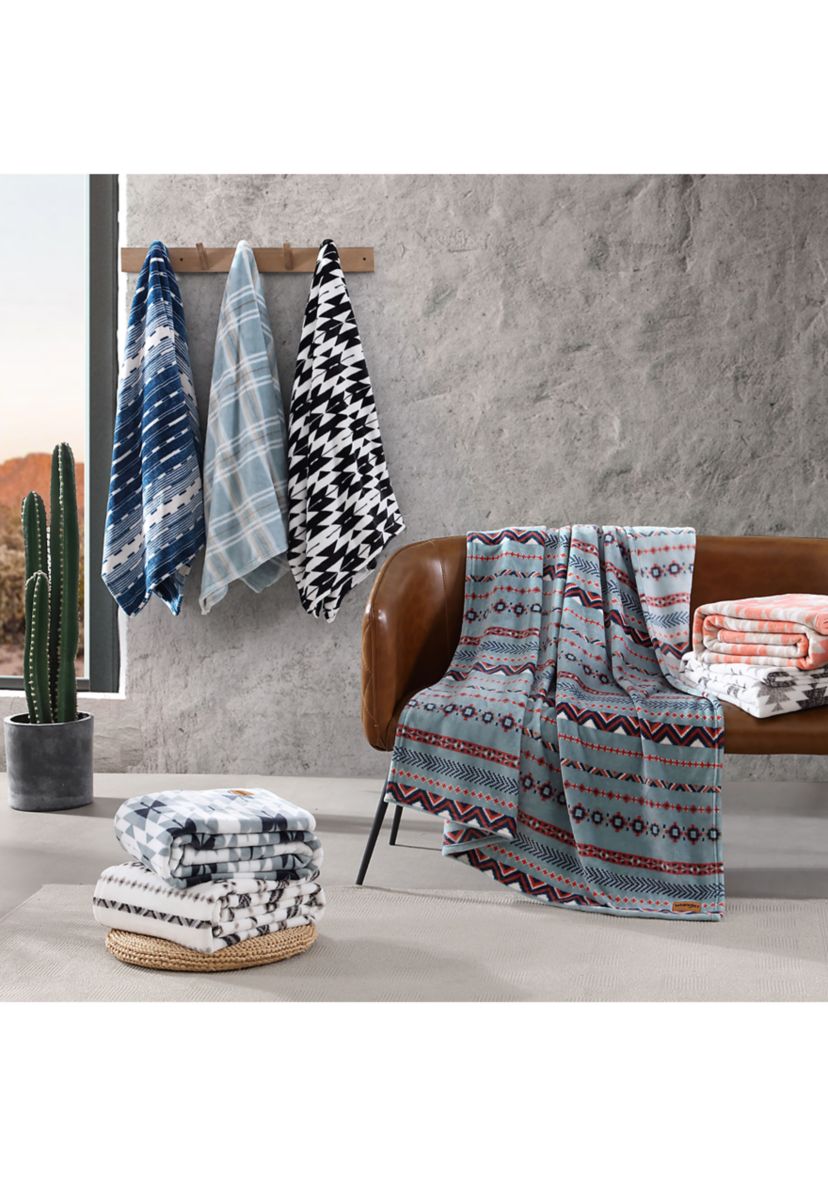 Diamond Trail Microfiber Throw Blanket