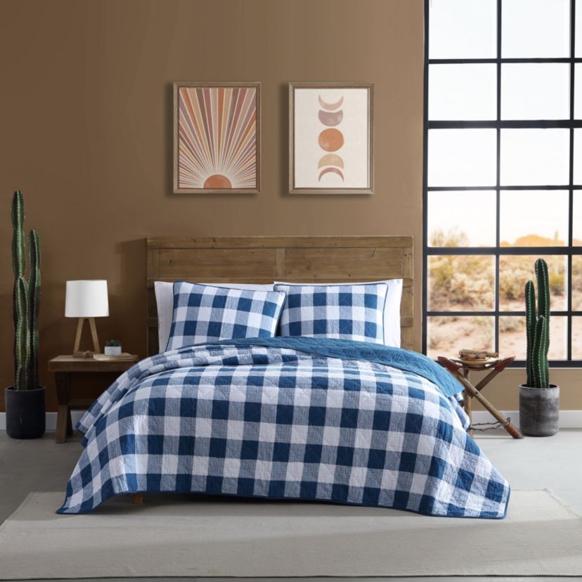 Flagstaff Check Cotton Quilt Set