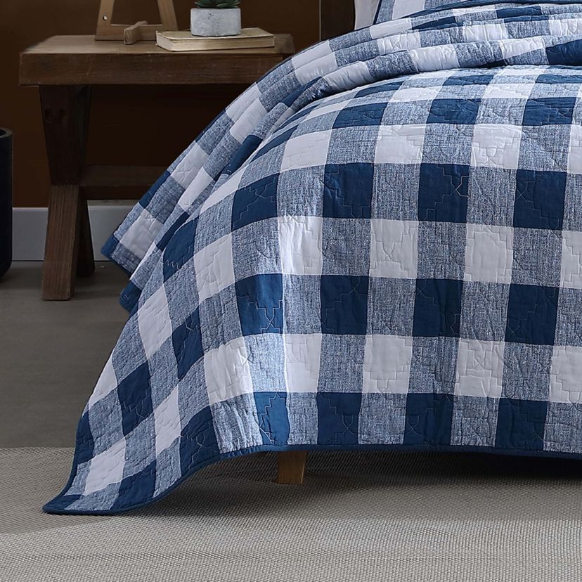 Flagstaff Check Cotton Quilt Set
