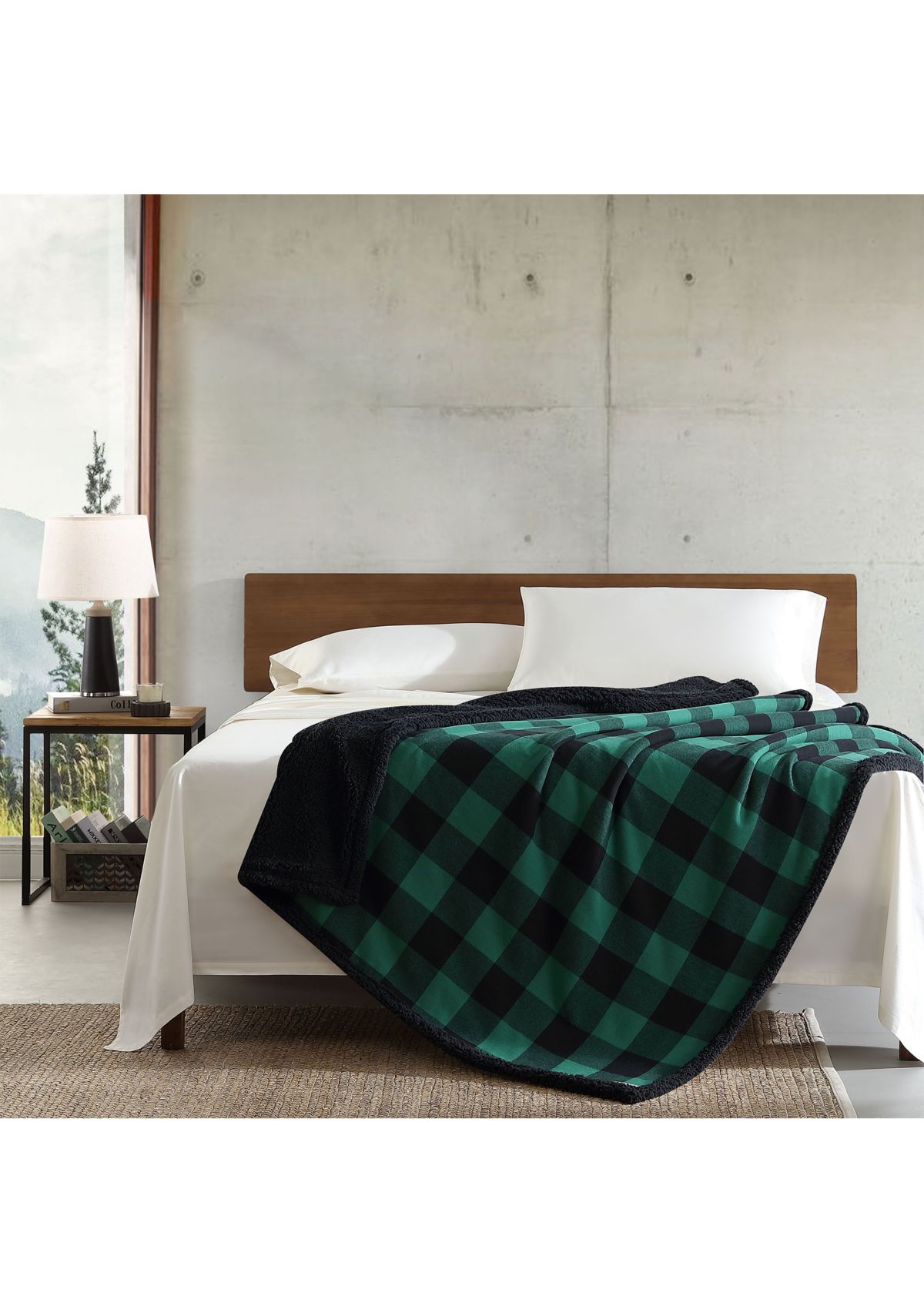 Cabin Plaid Cotton Throw Blanket
