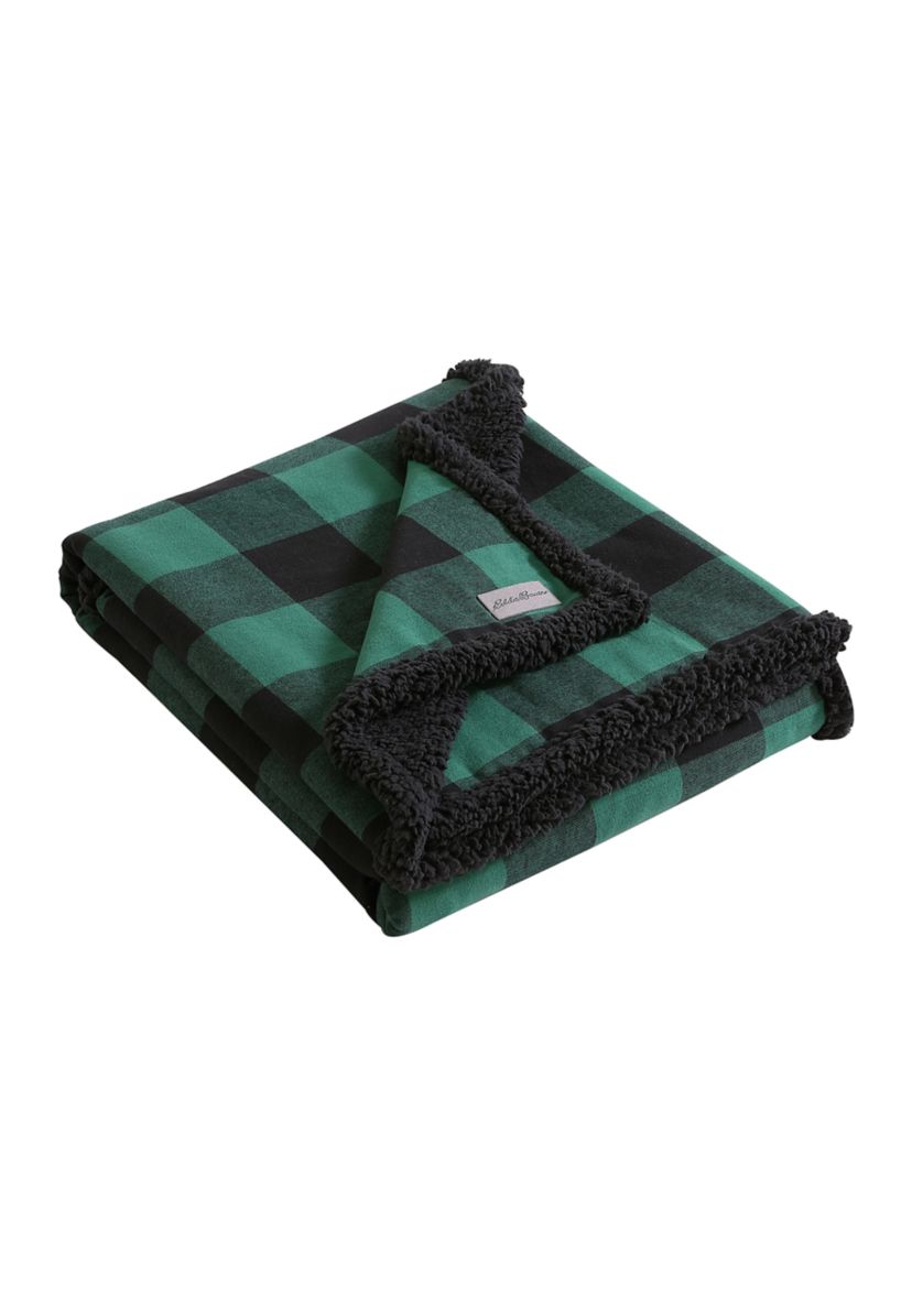 Cabin Plaid Cotton Throw Blanket