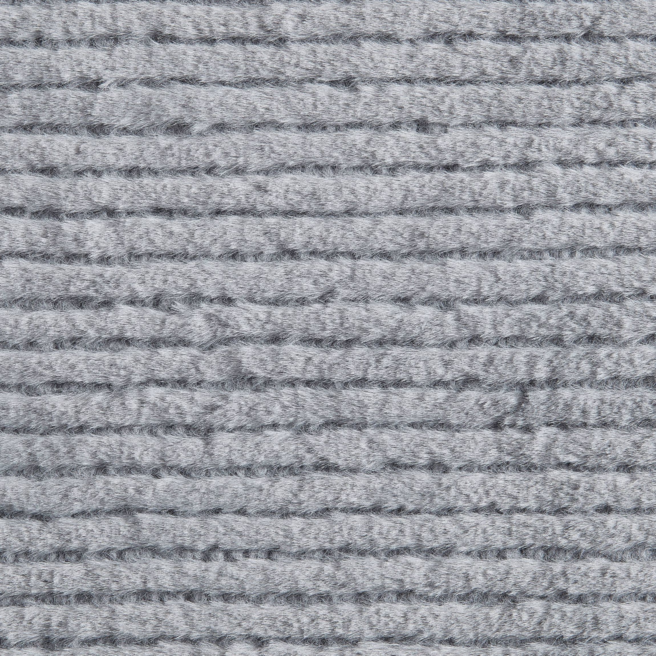 Ribbed Texture Stripe Solid Microfiber Throw Blanket
