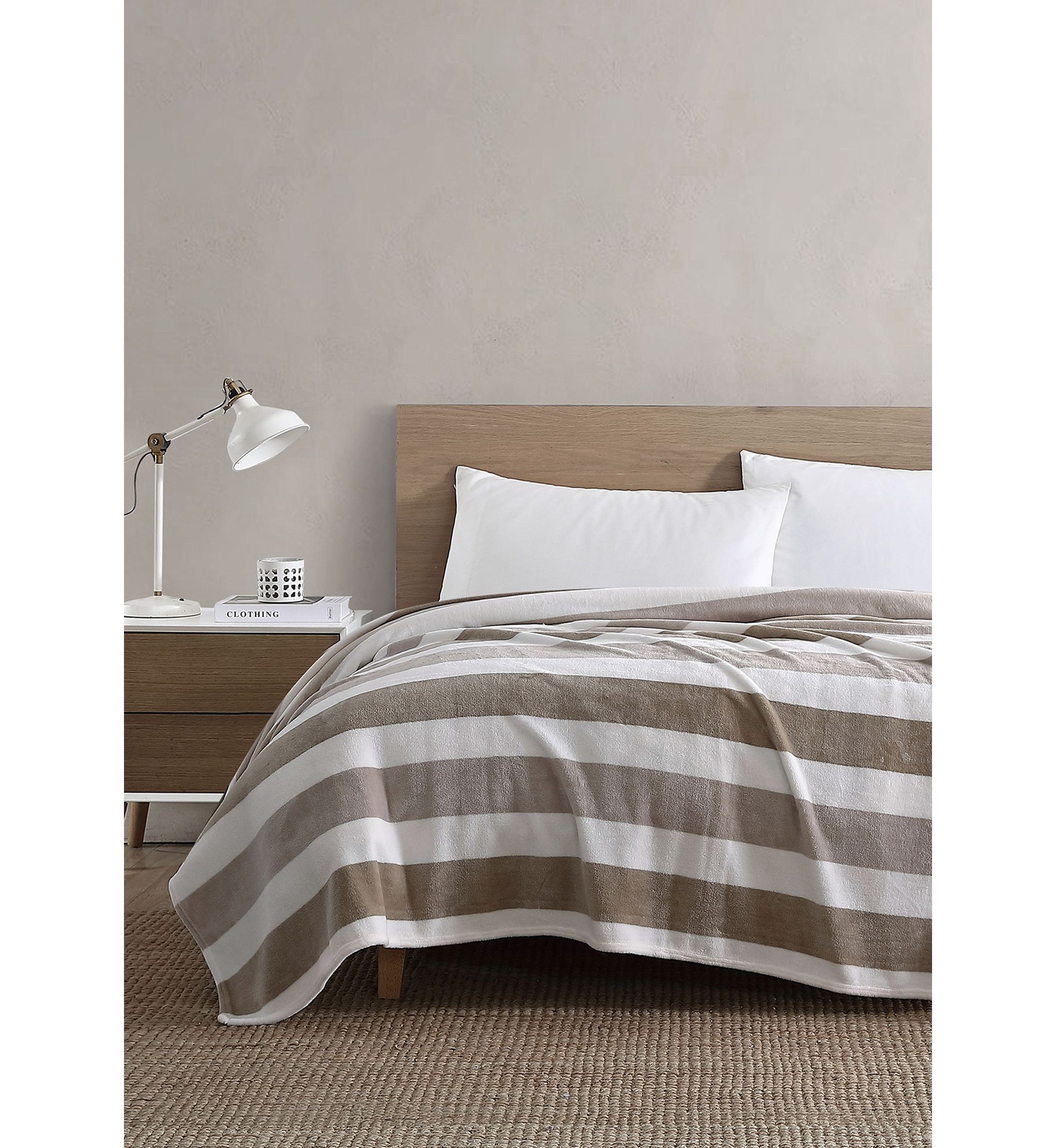 Awning Stripe Ultra Soft Plush Fleece - Blanket