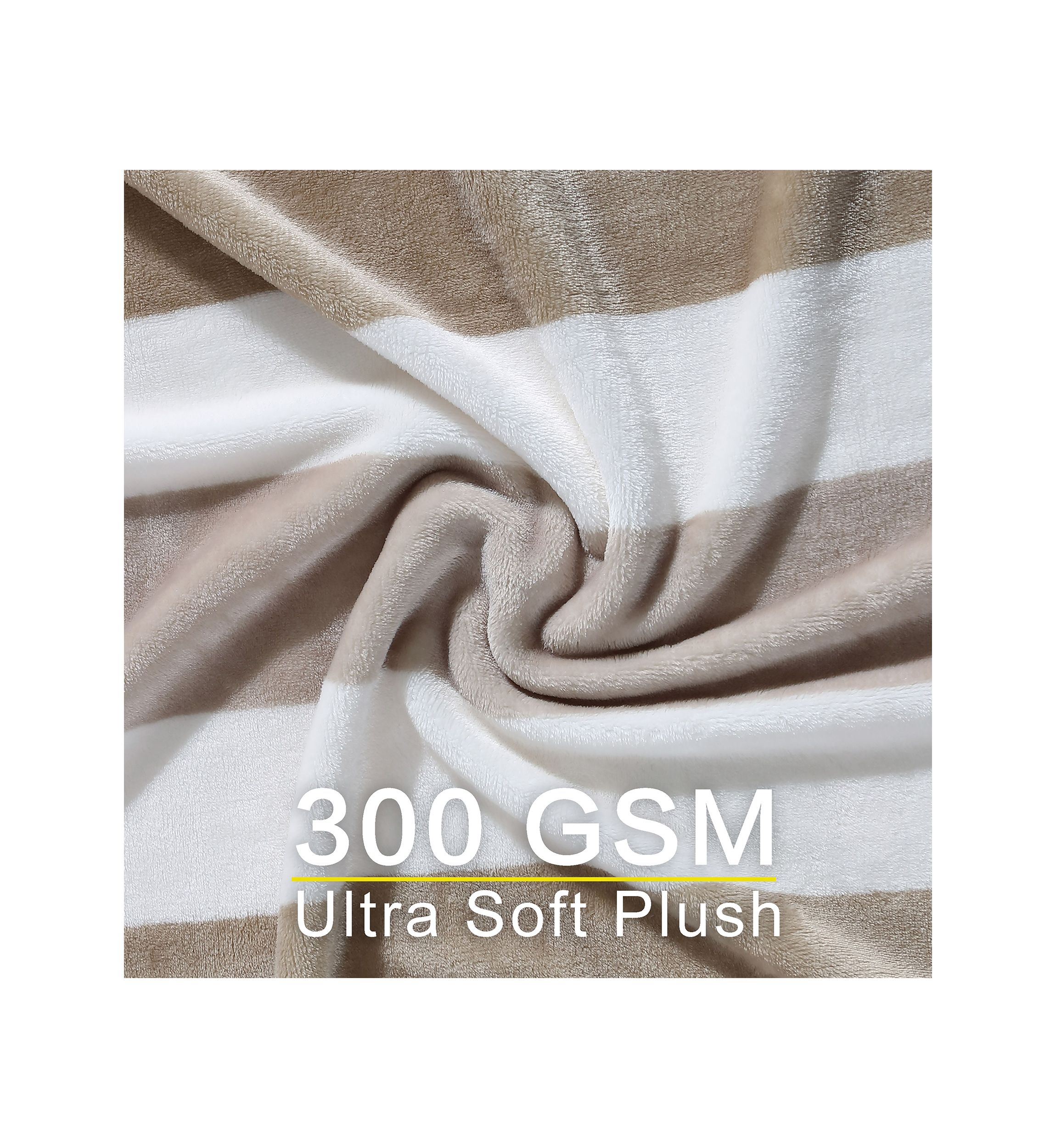 Awning Stripe Ultra Soft Plush Fleece - Blanket
