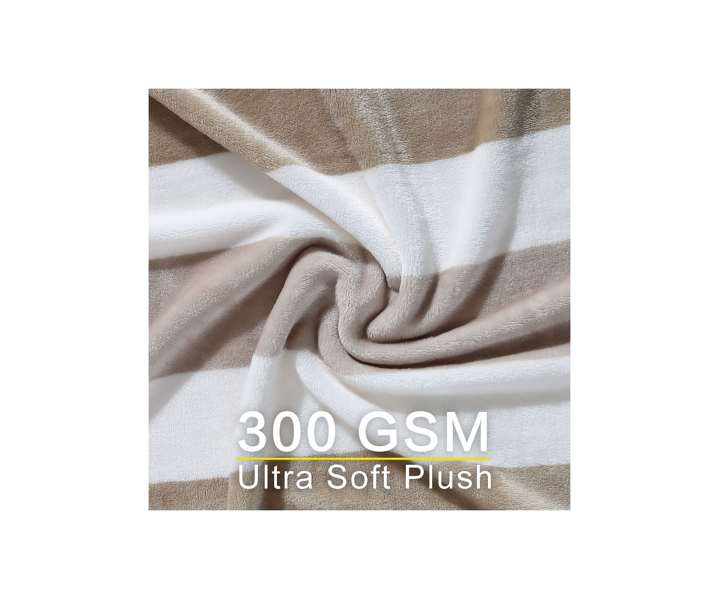 Awning Stripe Ultra Soft Plush Fleece - Blanket