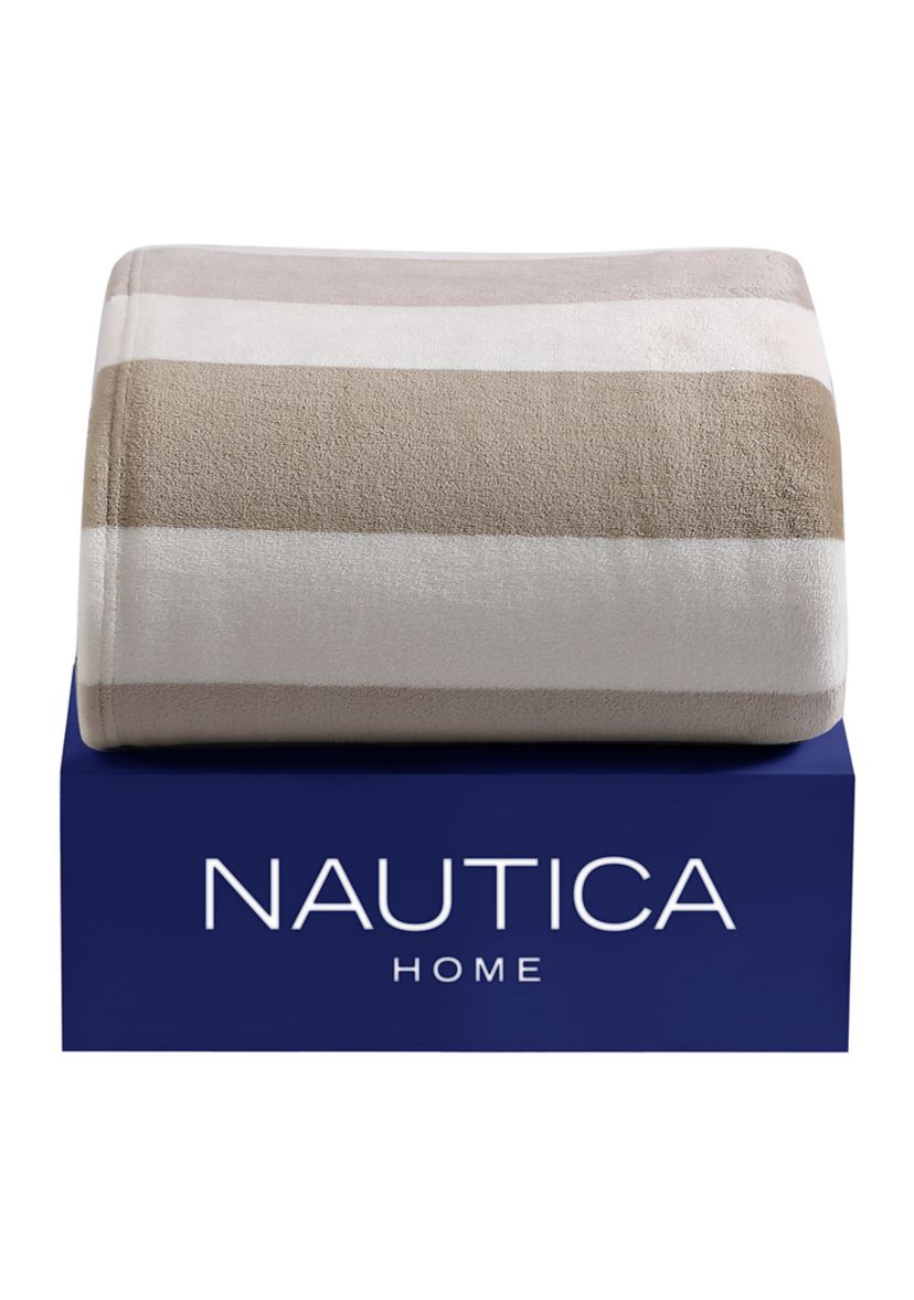 Awning Stripe Ultra Soft Plush Fleece - Blanket