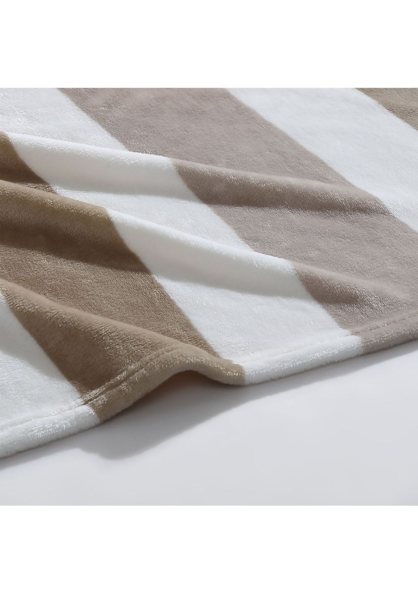 Awning Stripe Ultra Soft Plush Fleece - Blanket