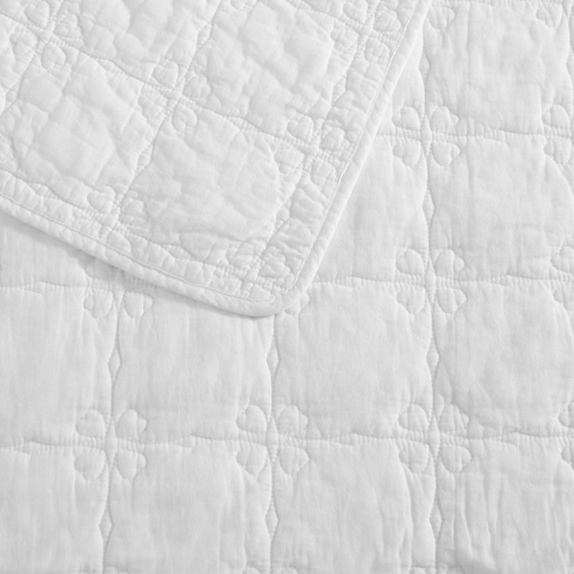 Floral Trellis Cotton Quilt-Sham Set Bonus