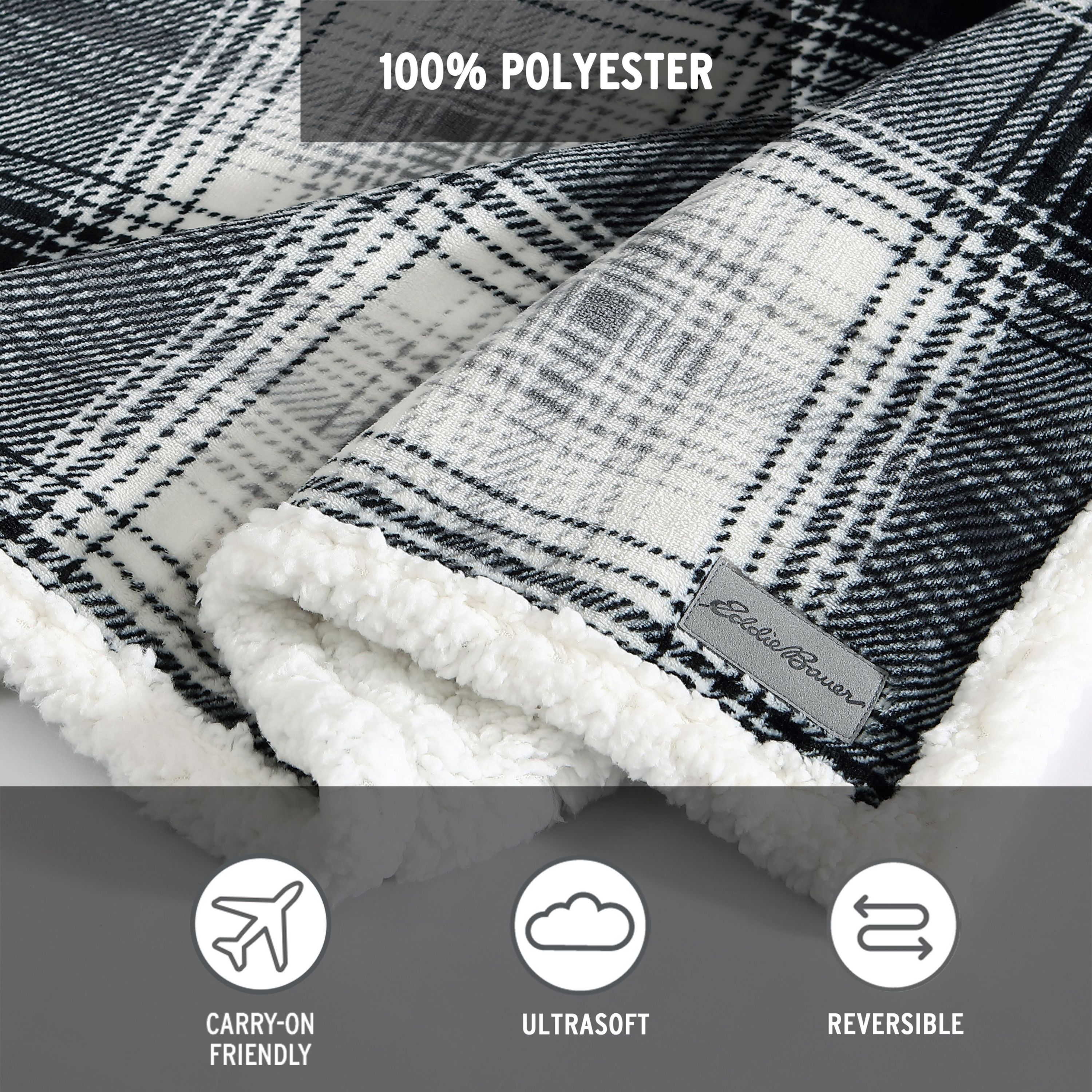 Vail Plaid Ultra Soft Plush Fleece Blanket