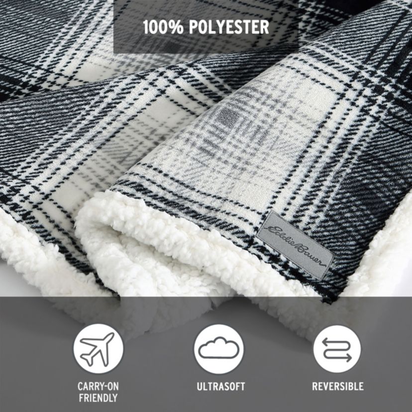 Vail Plaid Ultra Soft Plush Fleece Blanket
