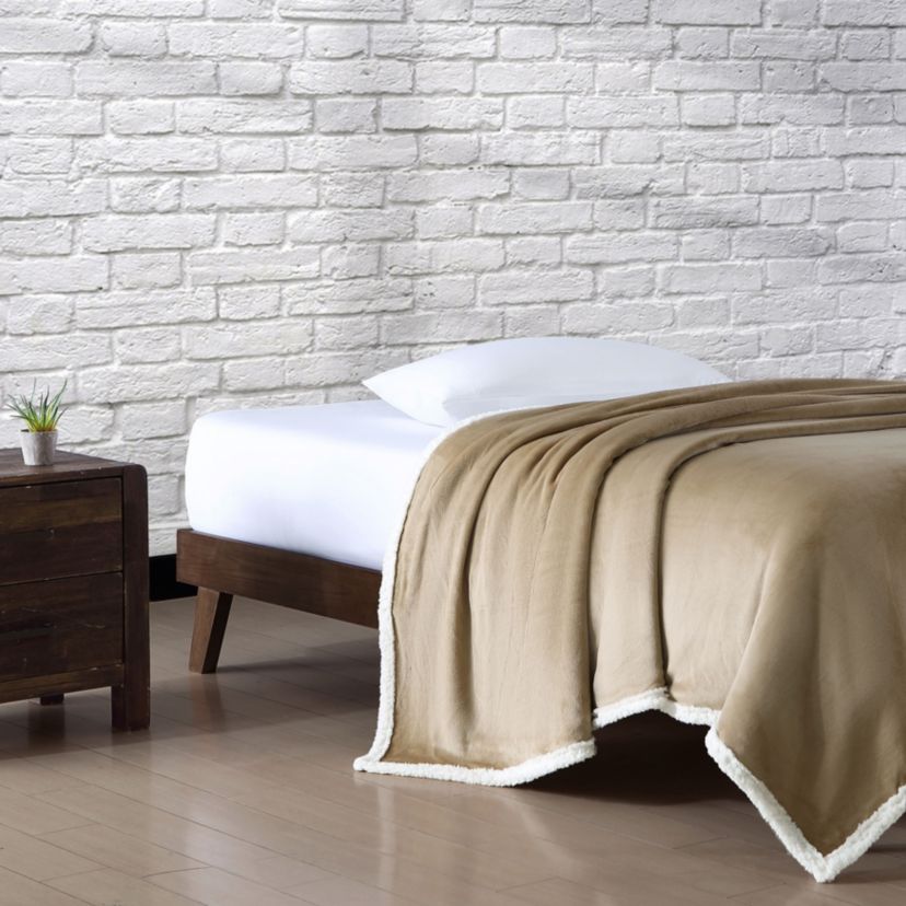 EB Solid Ultra Soft Plush Fleece Blanket