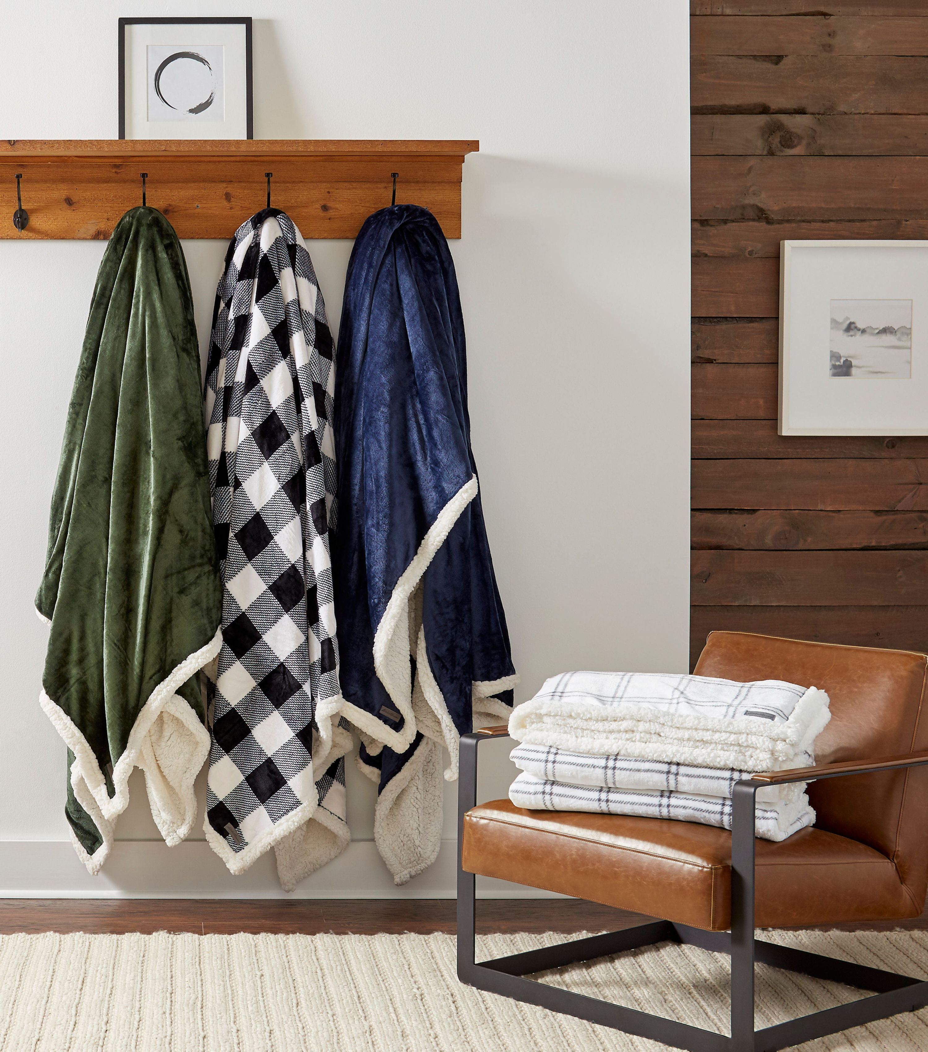 EB Solid Ultra Soft Plush Fleece Blanket