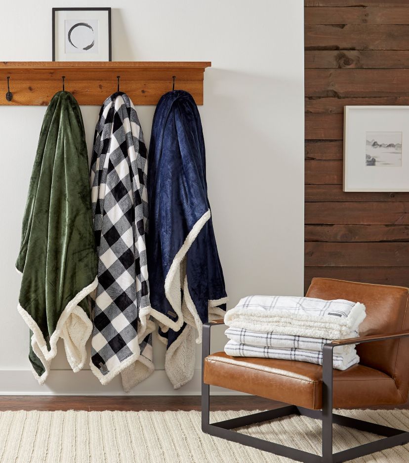EB Solid Ultra Soft Plush Fleece Blanket