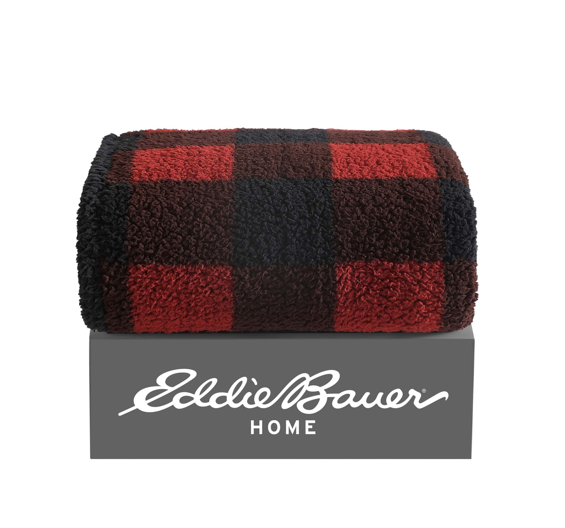Cabin Plaid Plush Fleece Throw Blanket