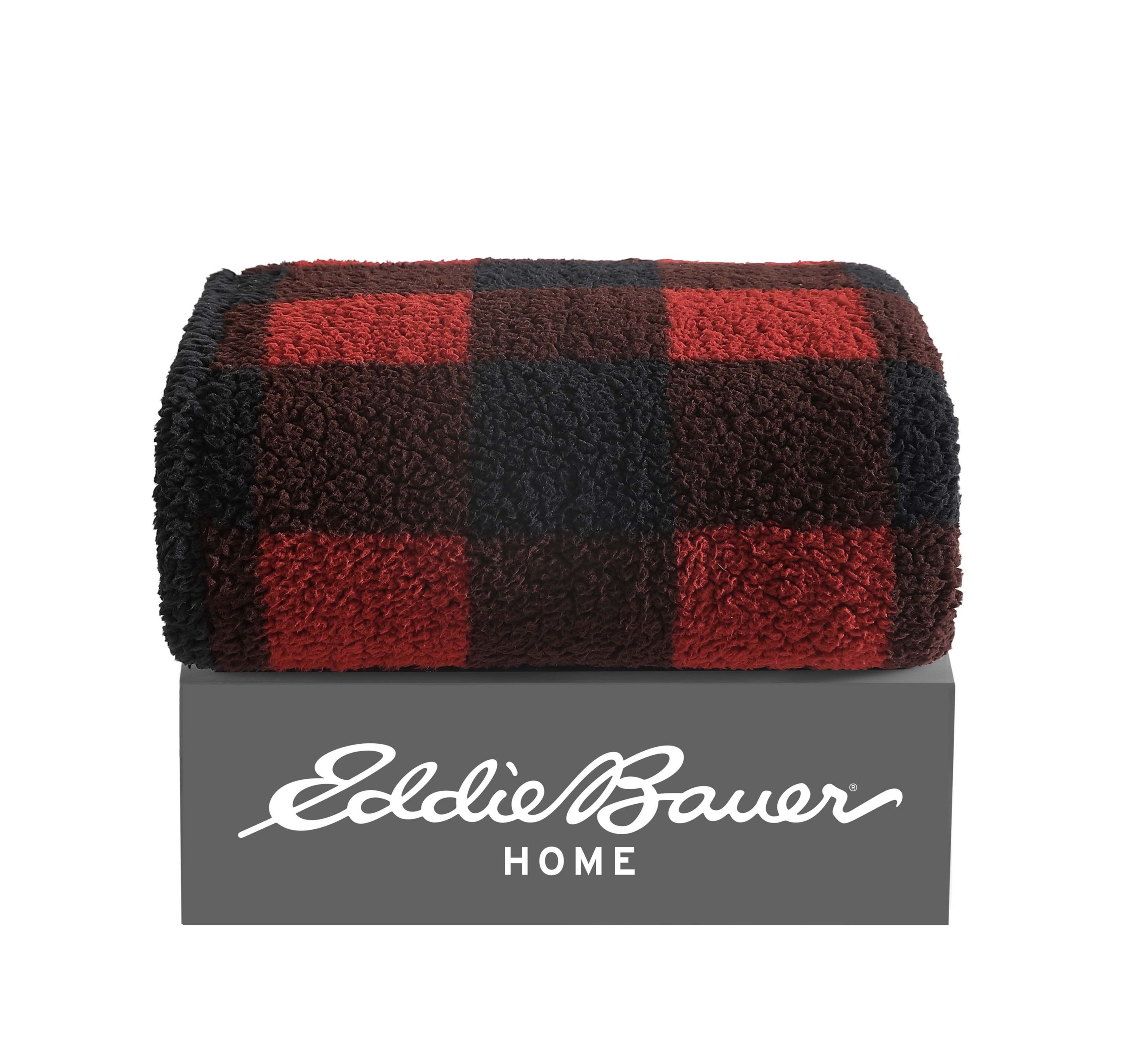 Cabin Plaid Plush Fleece Throw Blanket