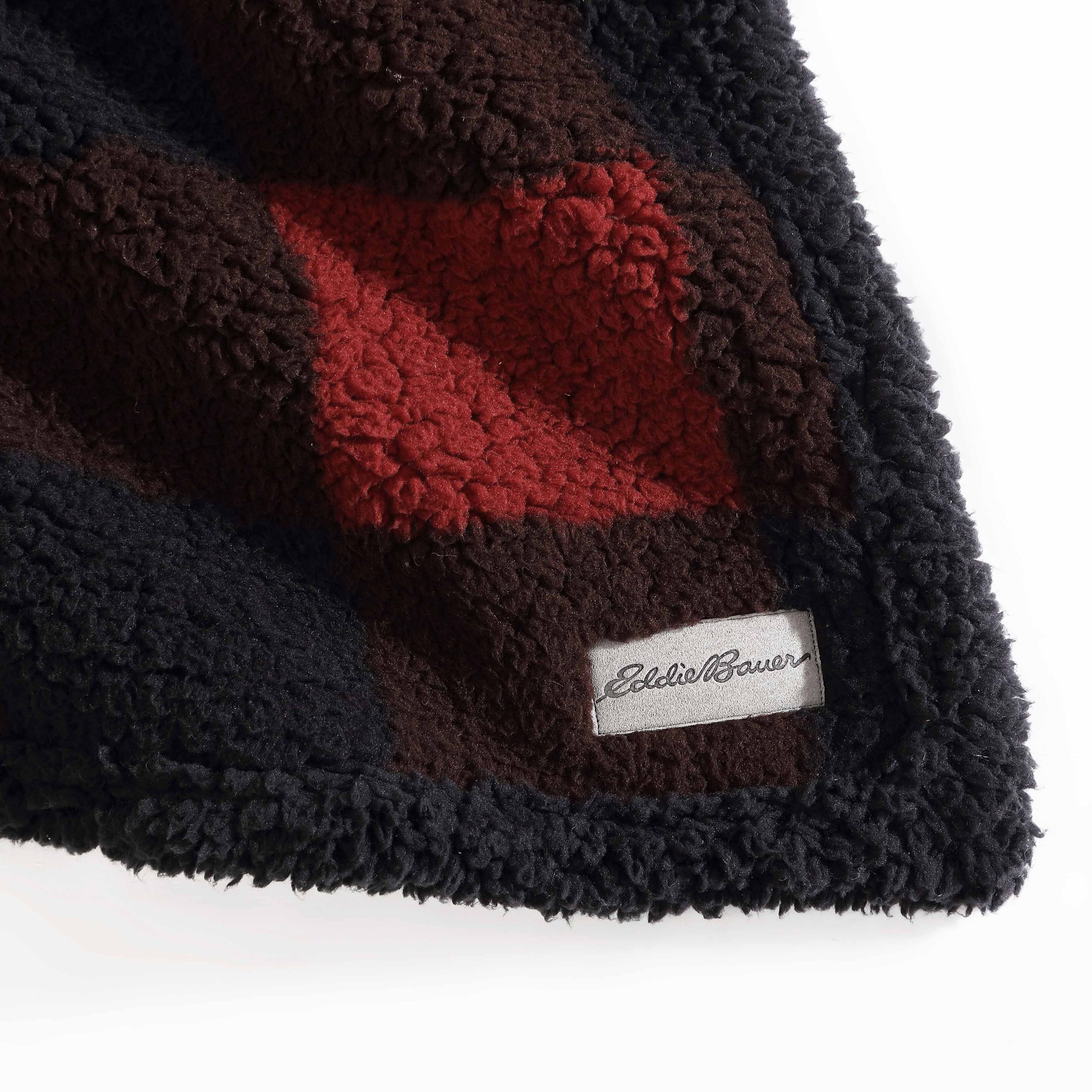 Cabin Plaid Plush Fleece Throw Blanket