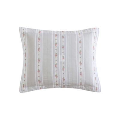 Laura Ashley Melany 100% Cotton- 2 Piece- Reversible Quilt Set