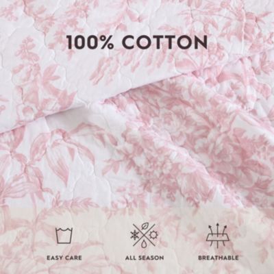 Bedford 100% Cotton- 3 Piece- Reversible Quilt Set