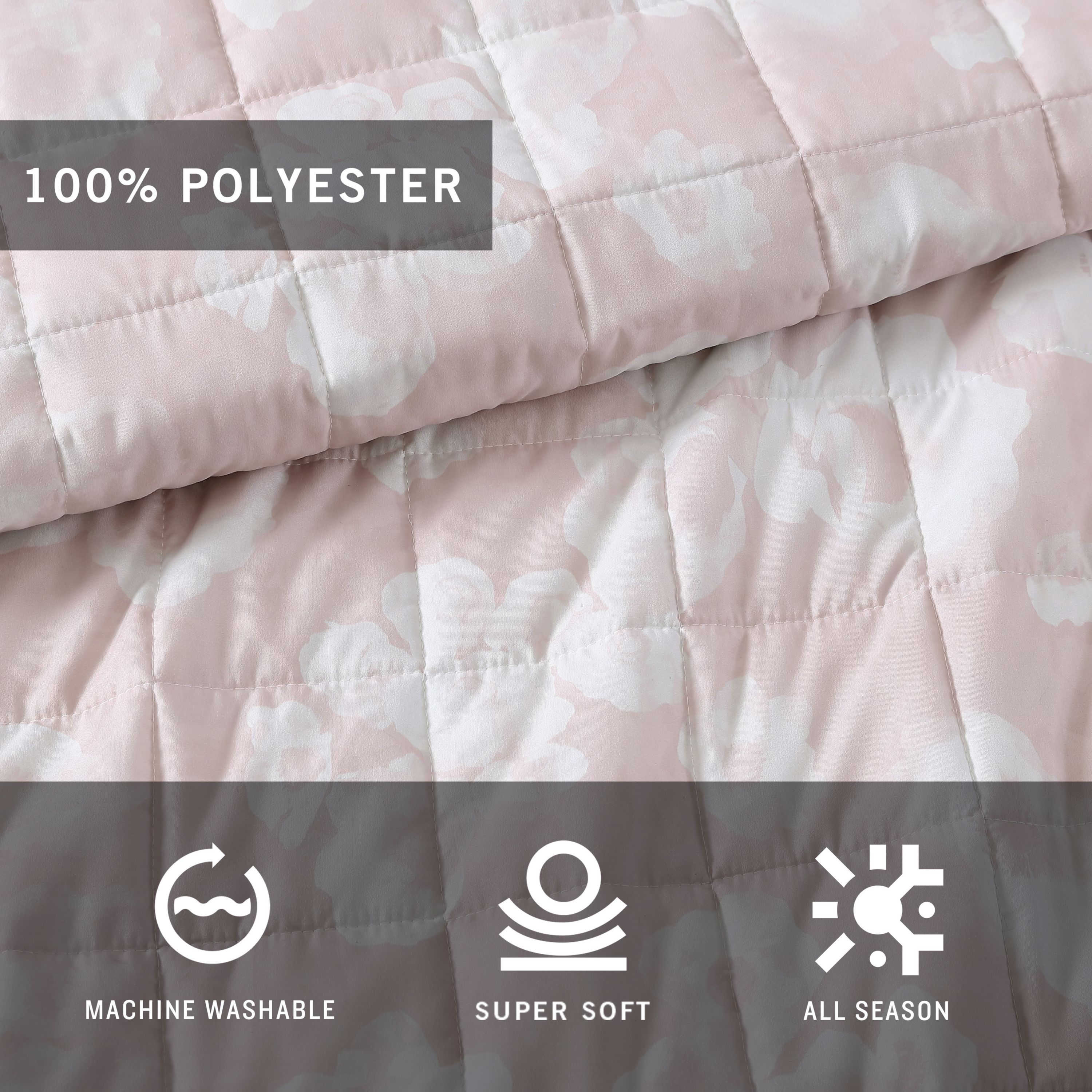 Madison Floral Microfiber Quilt-Sham Set