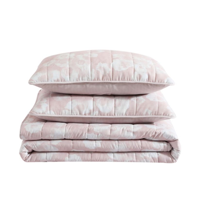 Madison Floral Microfiber Quilt-Sham Set