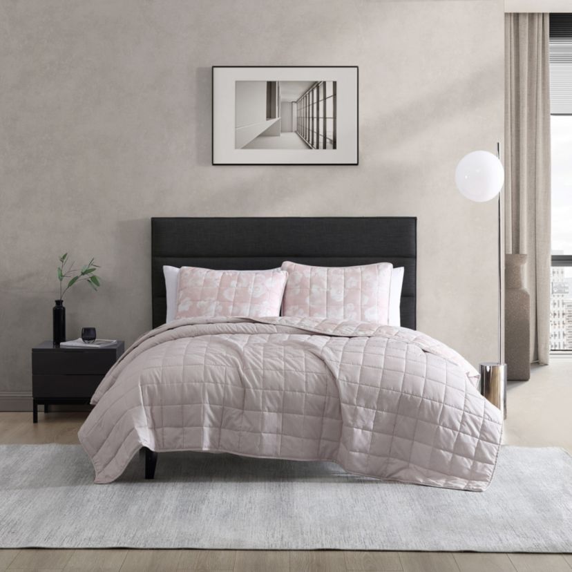 Madison Floral Microfiber Quilt-Sham Set