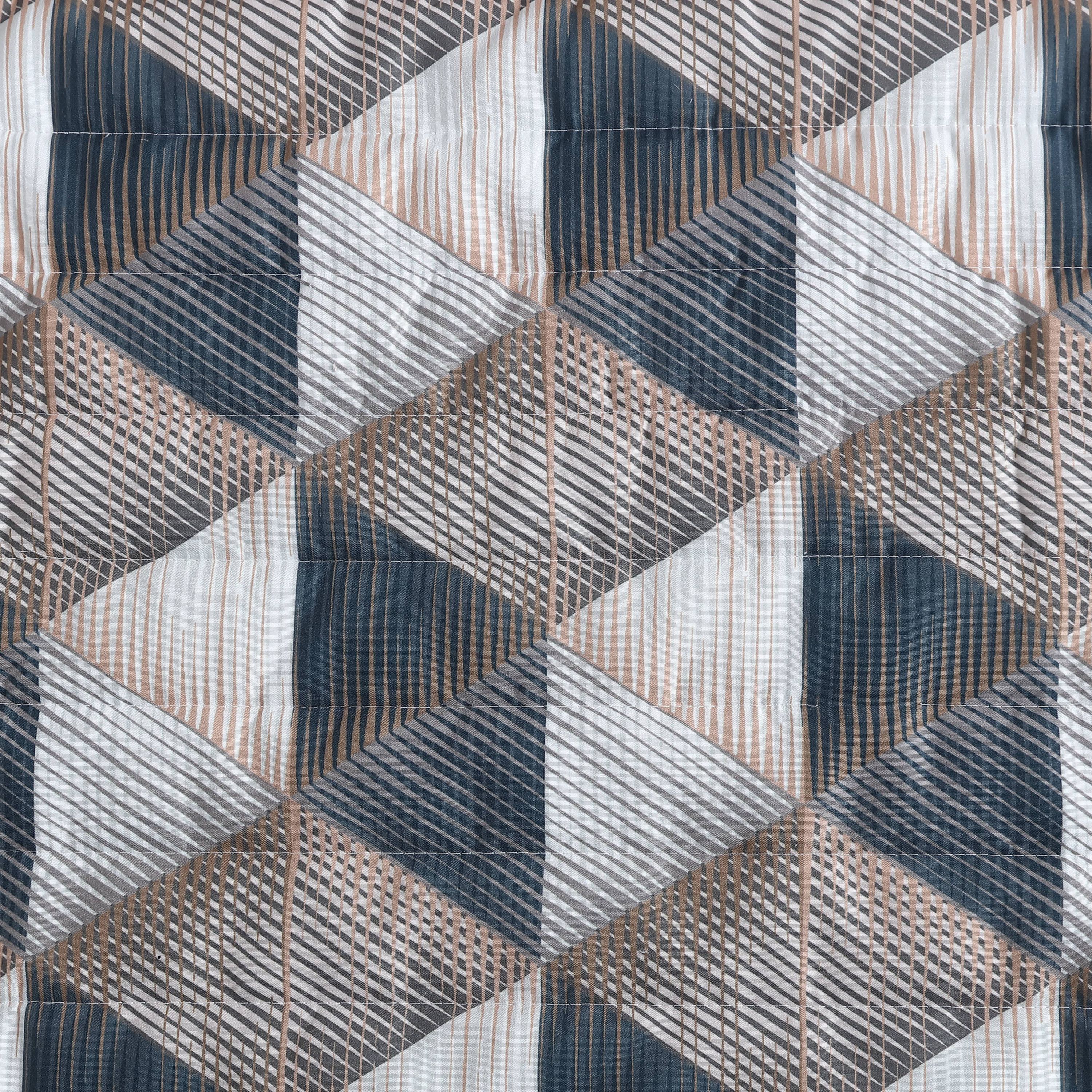 Gridwork Microfiber Quilt-Sham Set