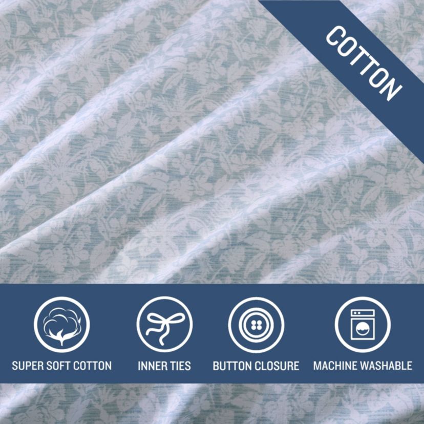 Koya Bay 100% Cotton Percale- 3 Piece- Duvet Cover Set